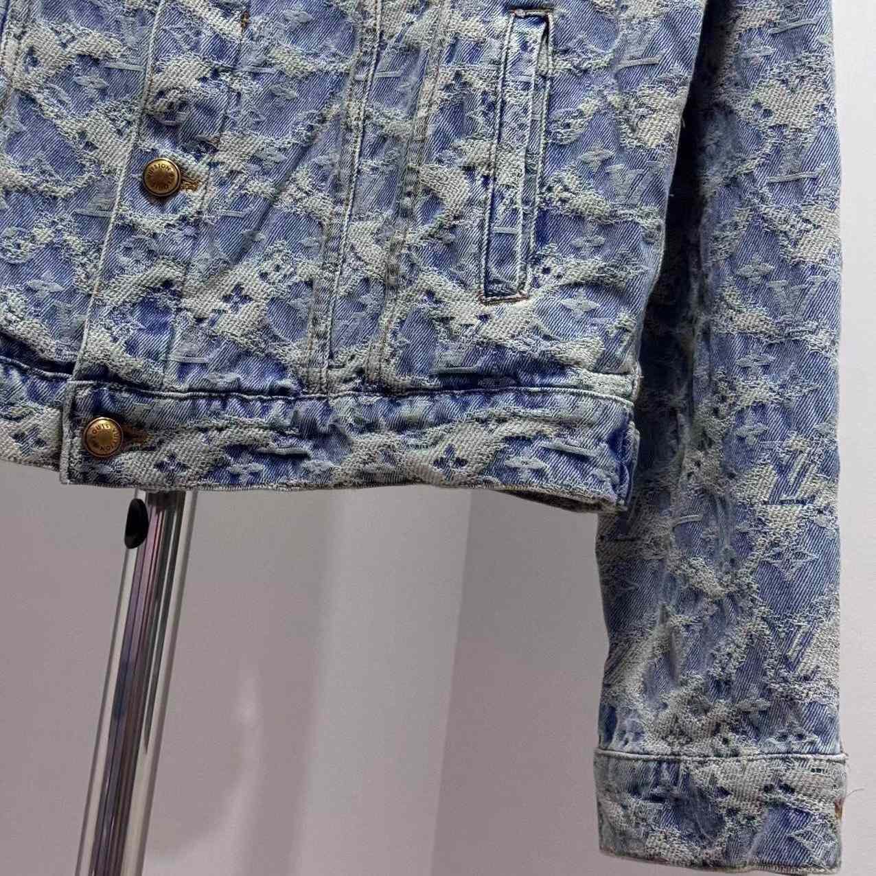 Louis Vuitton Monogram Denim Trucker Jacket - DopestKickz