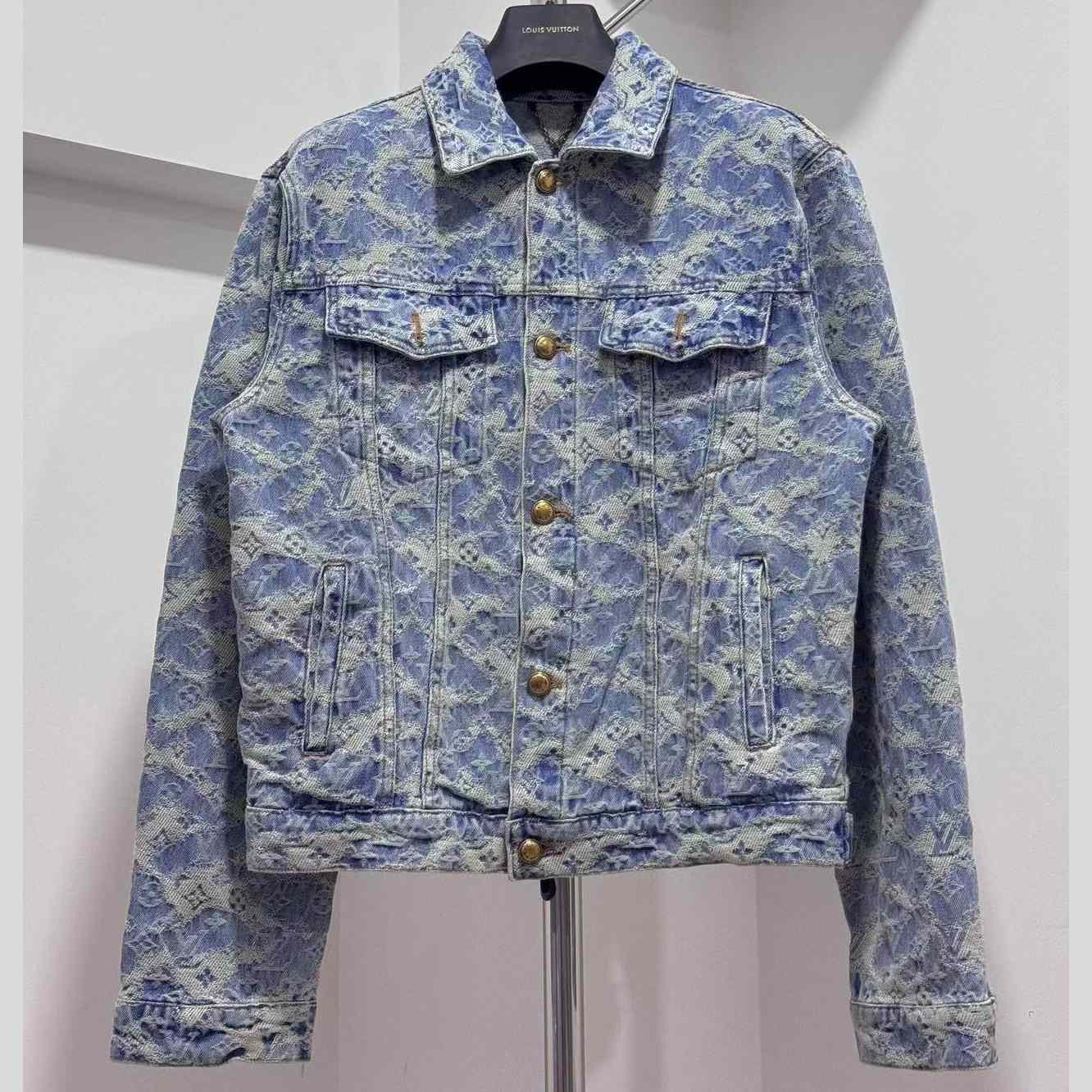 Louis Vuitton Monogram Denim Trucker Jacket - DopestKickz