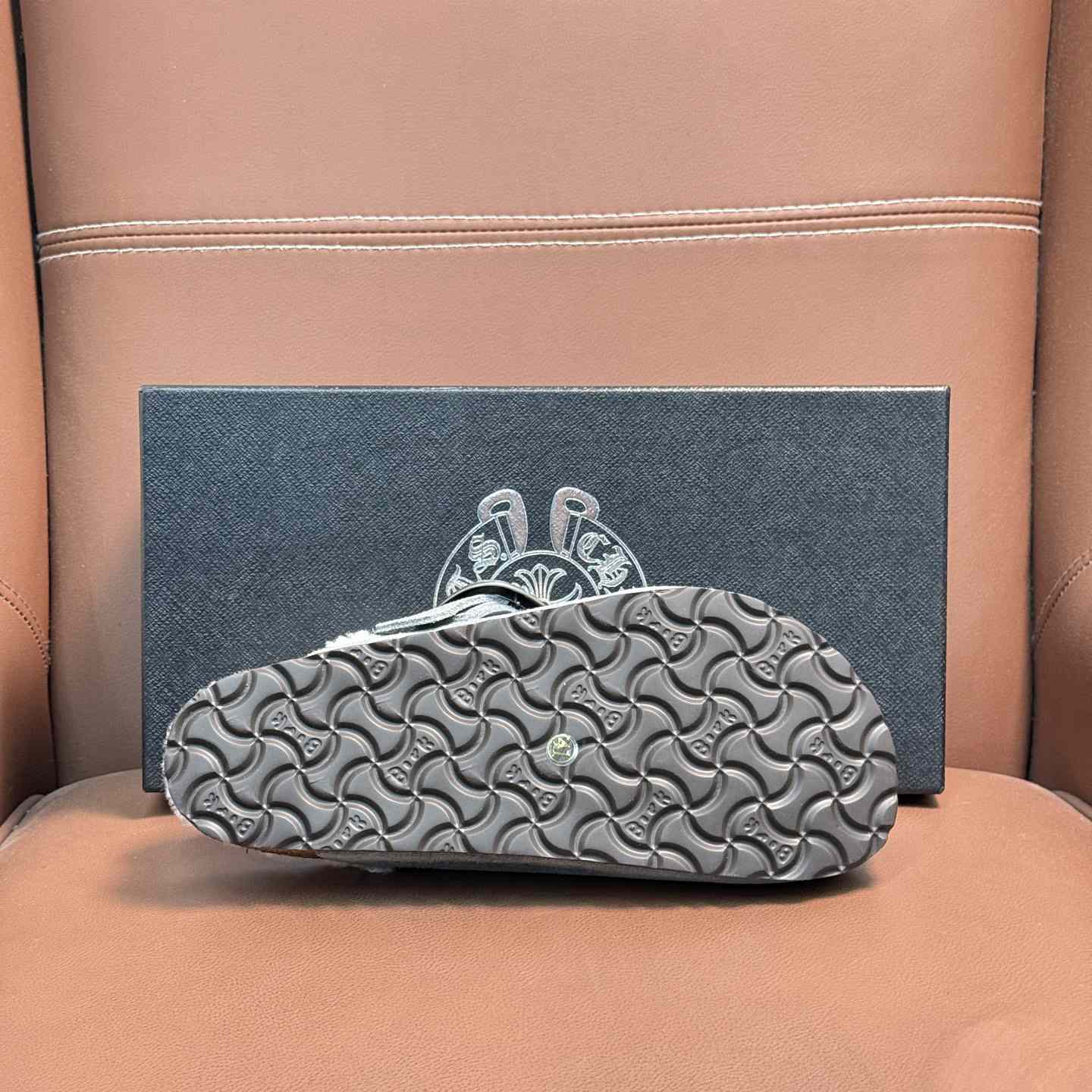 Chrome Hearts Birkenstock Boston Suede Sandals  - DopestKickz