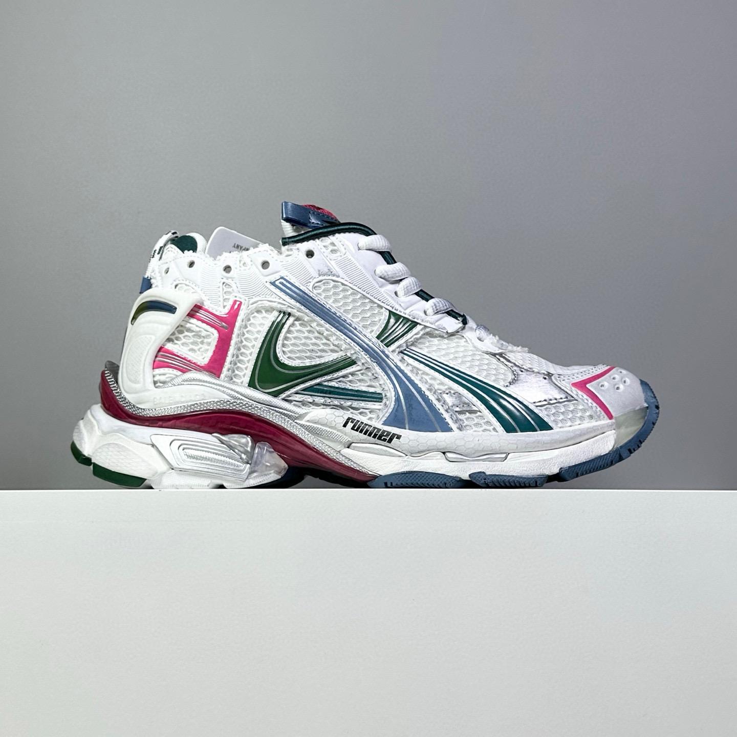 Balenciaga Runner Sneaker In White - DopestKickz