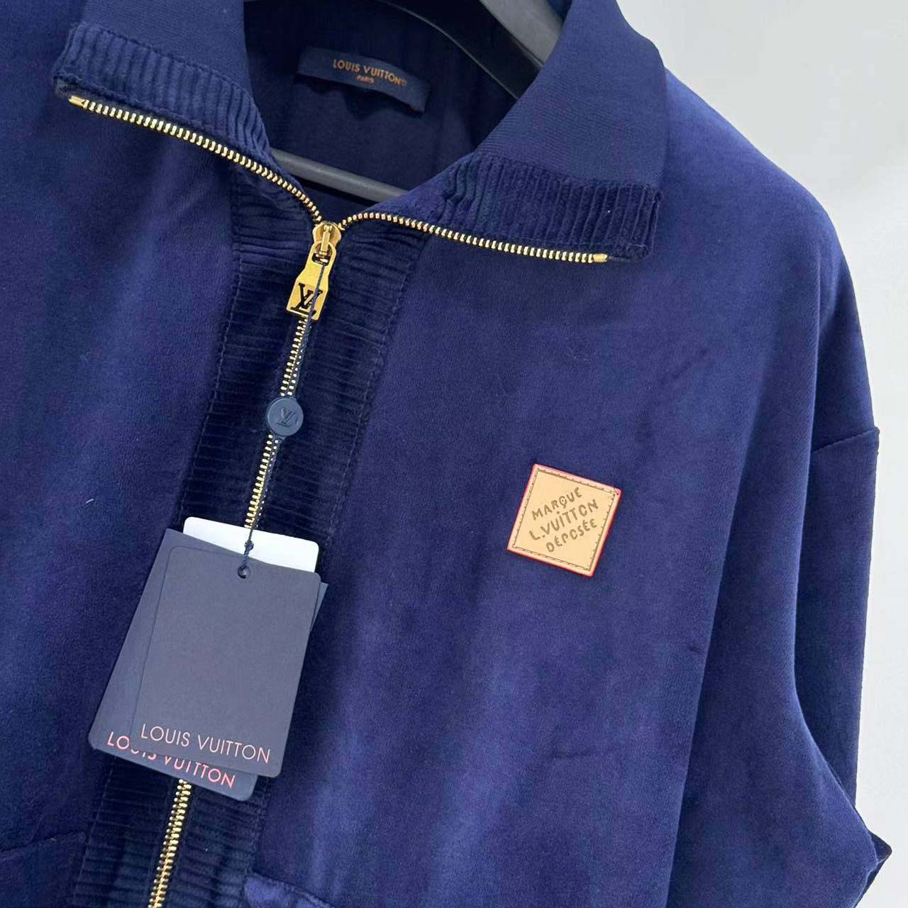 Louis Vuitton Chic Velvet Track Top - DopestKickz