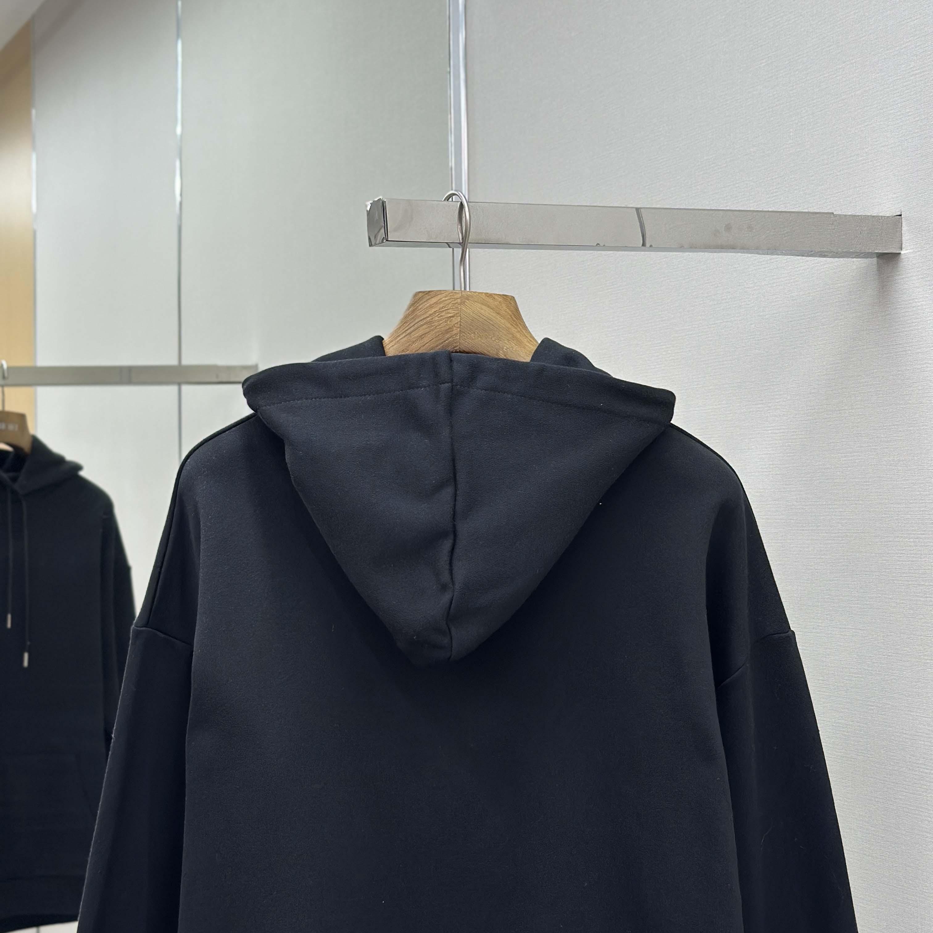 Celine Triomphe Loose Hoodie In Cashmere Cotton - DopestKickz