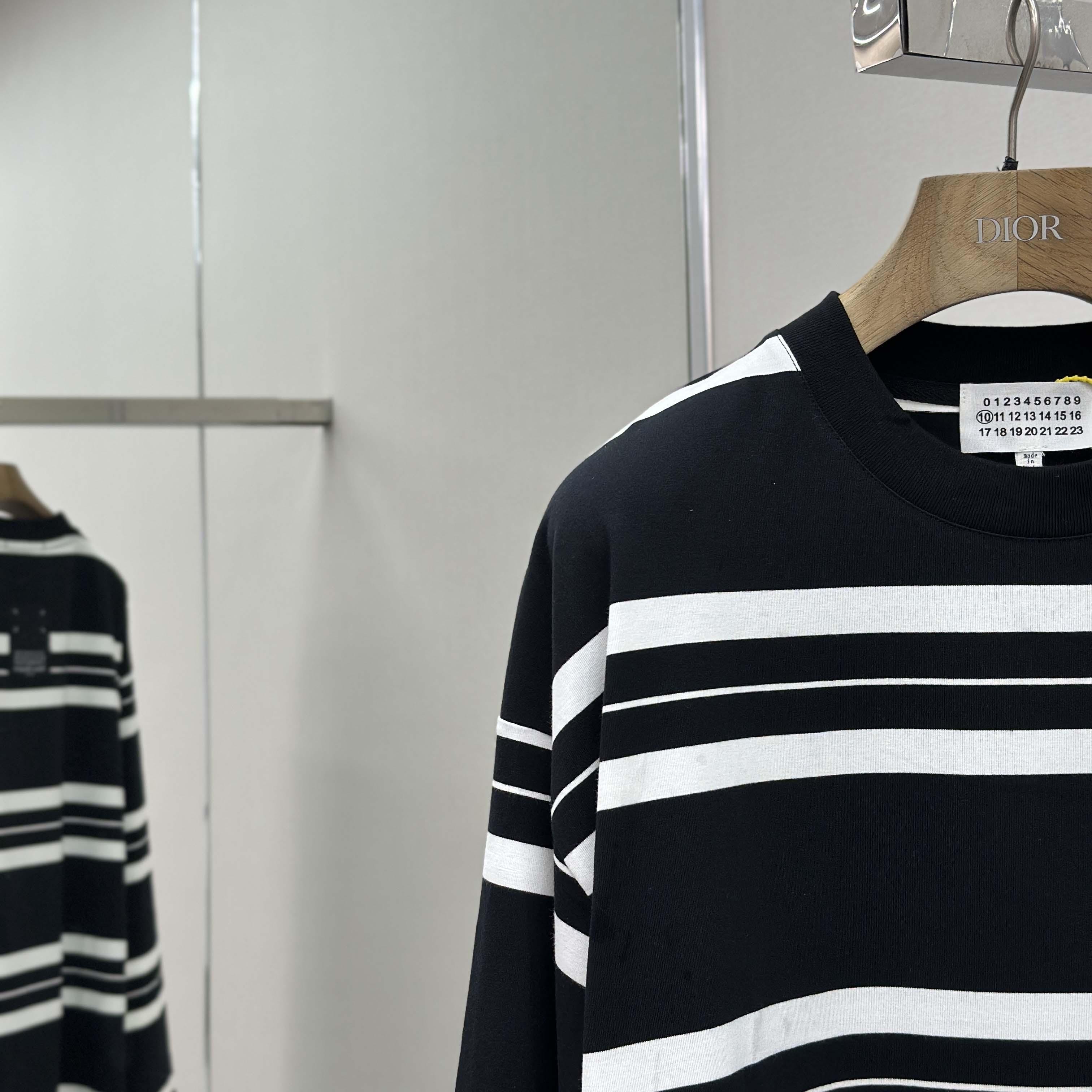 Maison Margiela Striped Long-sleeved - DopestKickz