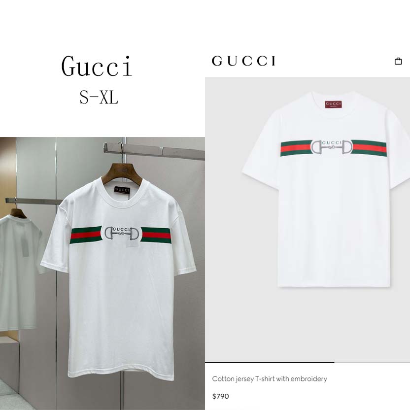 Gucci Cotton Jersey T-shirt With Embroidery - DopestKickz