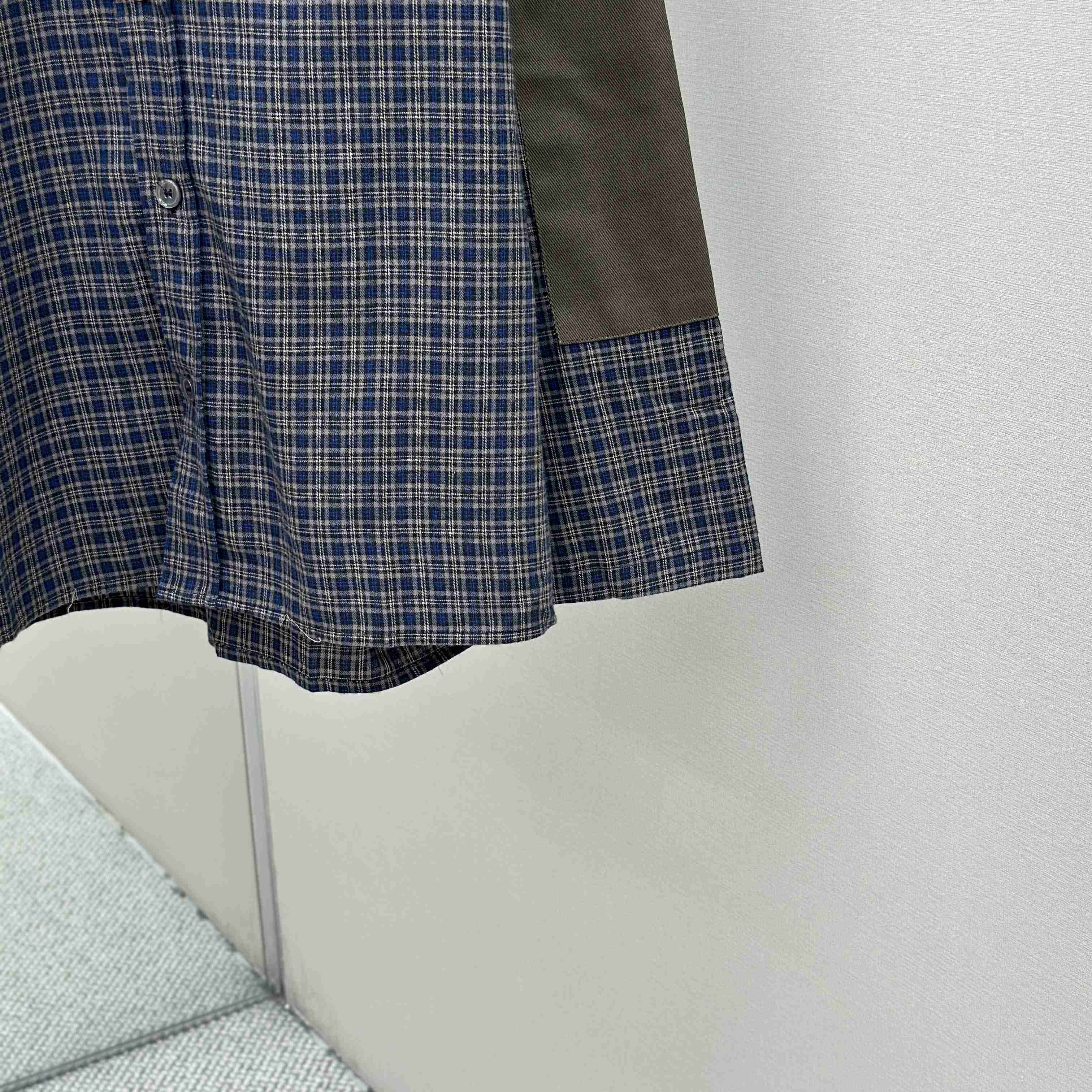 Acne Studios Gray Checked Flannel Shirt - DopestKickz