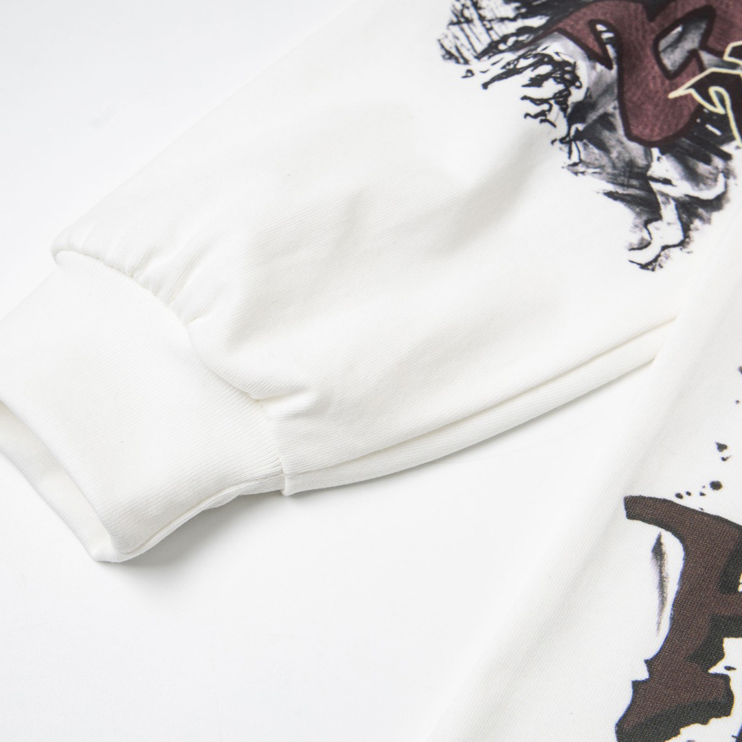 Hellstar Graffiti Long-Sleeve 'White' - DopestKickz