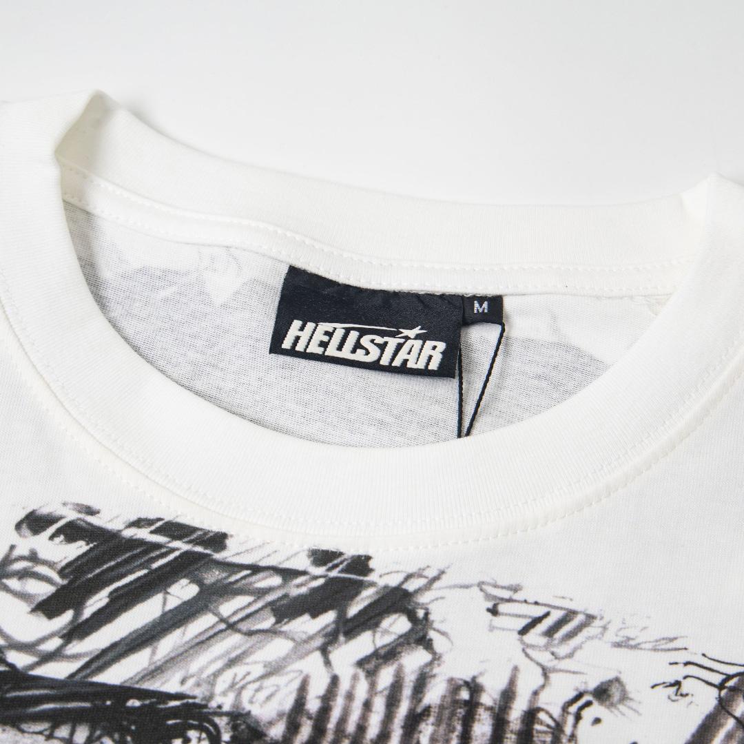 Hellstar Graffiti Long-Sleeve 'White' - DopestKickz