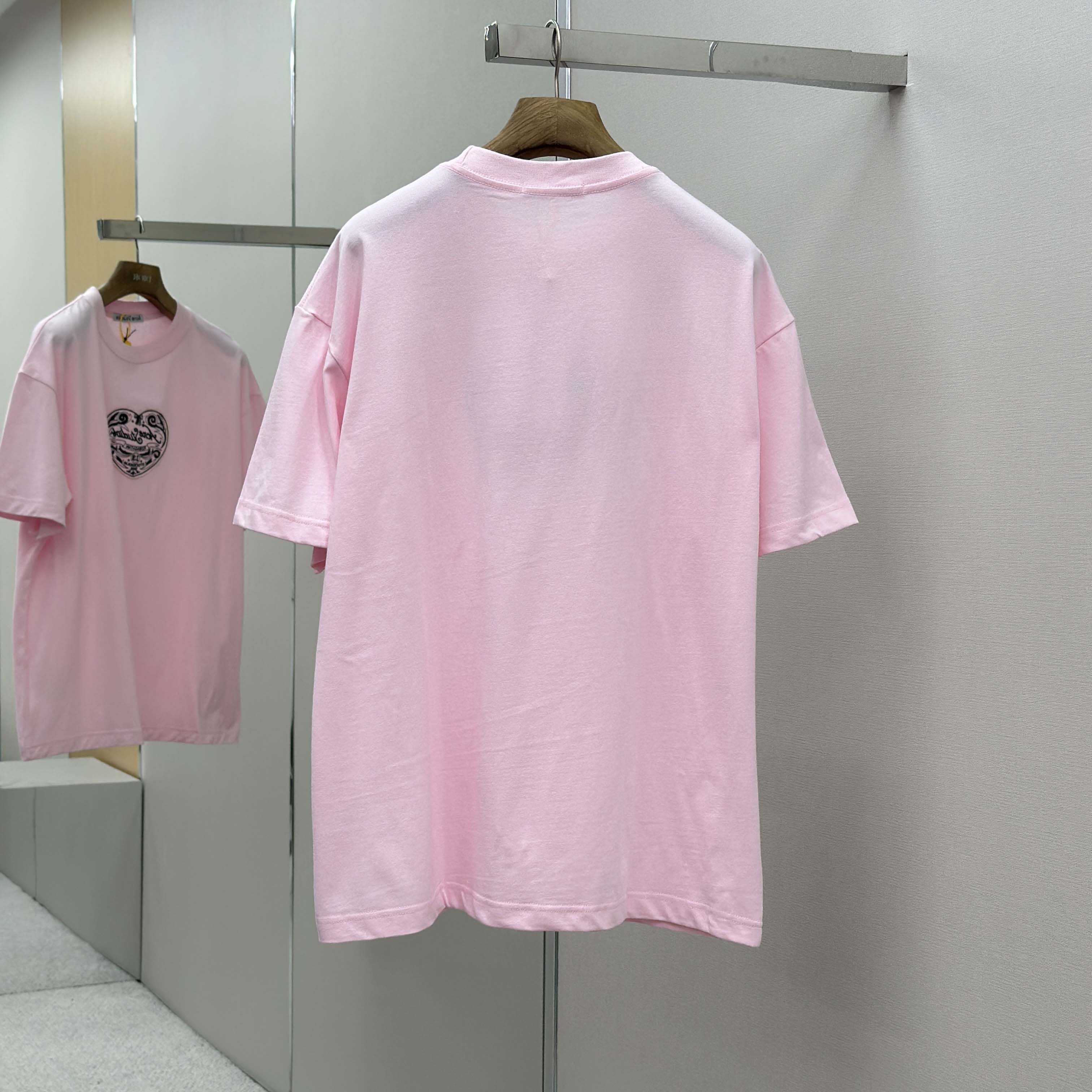 Acne Studios Logo T-shirt - Baby pink - DopestKickz