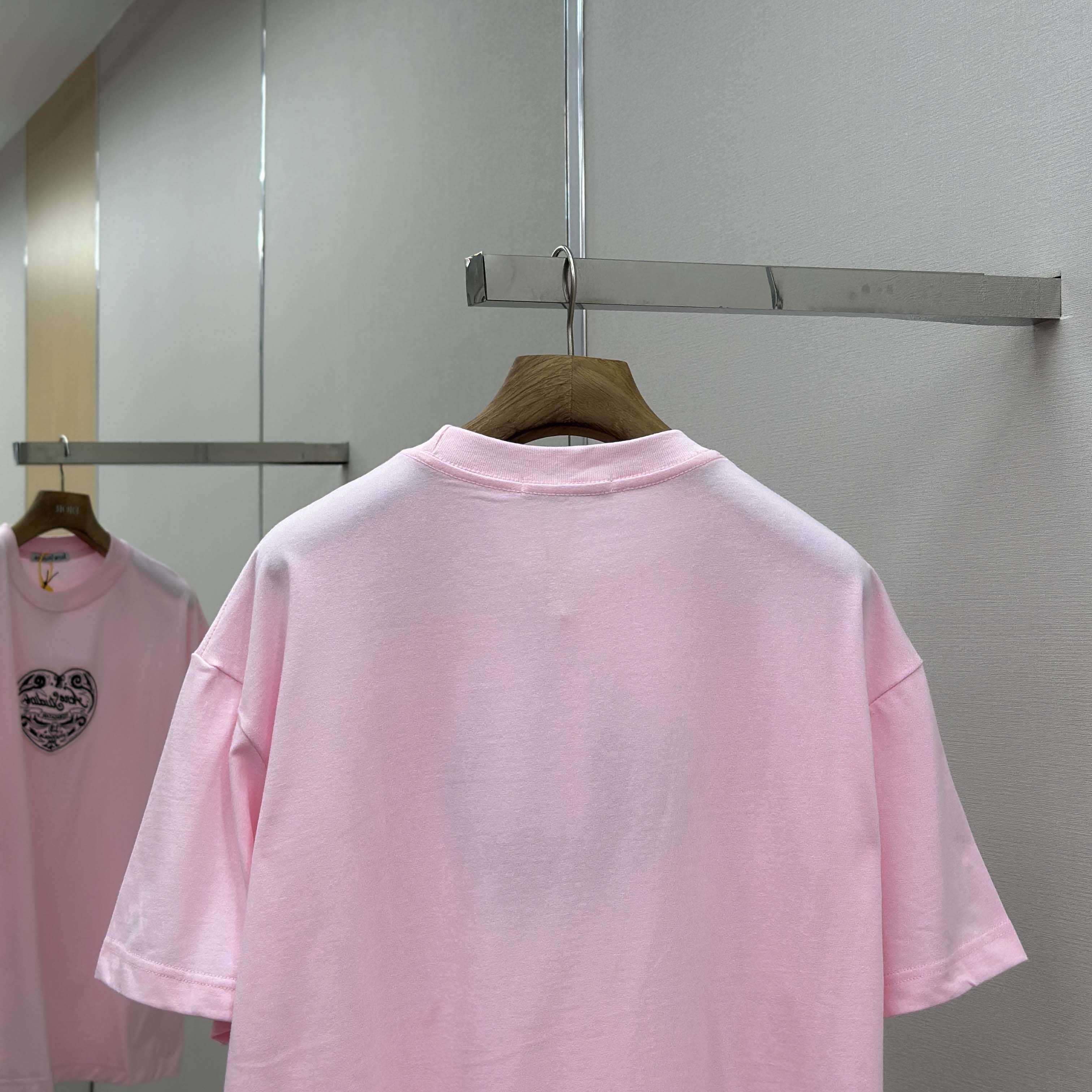 Acne Studios Logo T-shirt - Baby pink - DopestKickz