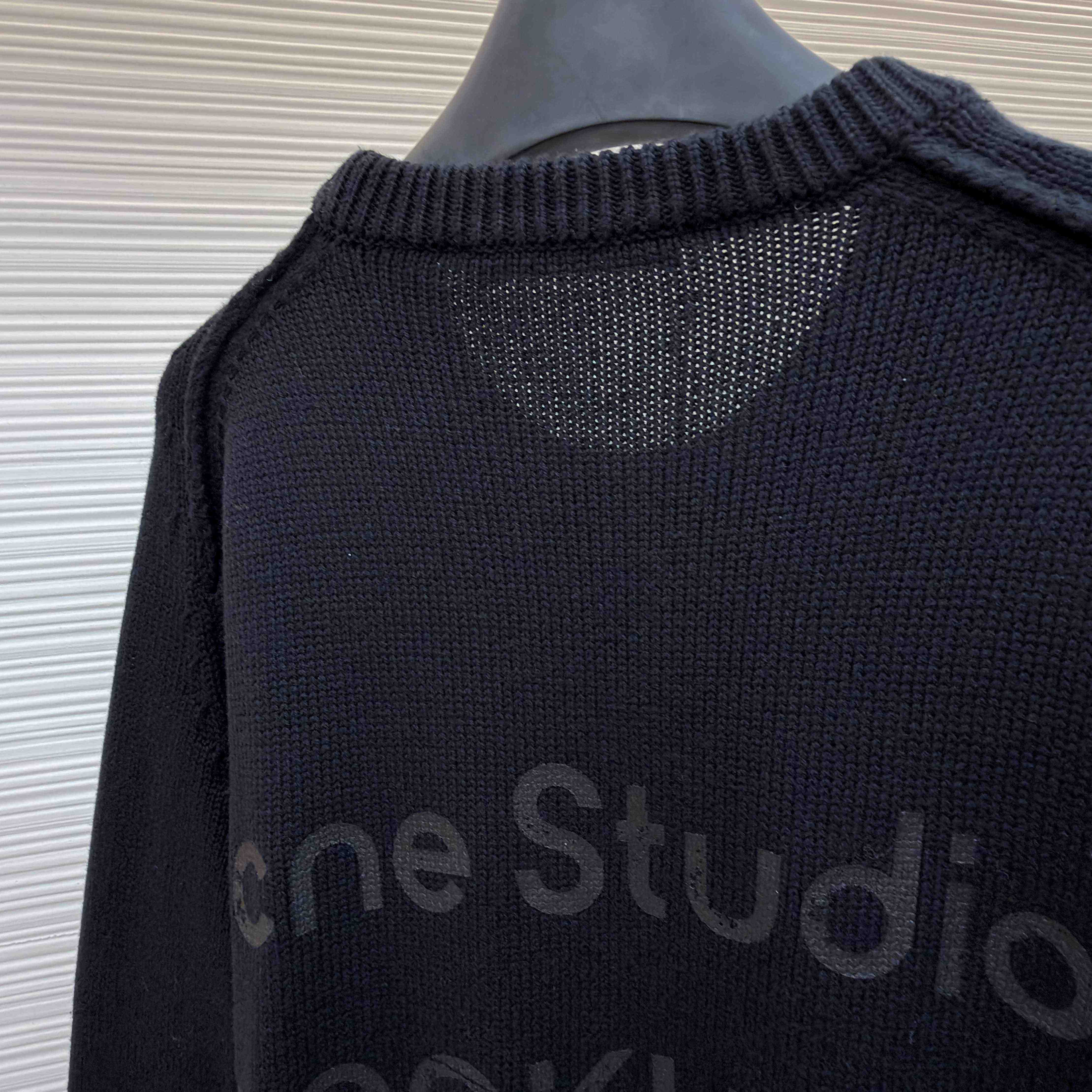 Acne Studios Wool Logo Jumper - DopestKickz