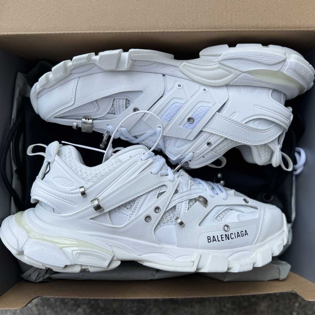 Balenciaga Track piercing Sneaker In White - DopestKickz