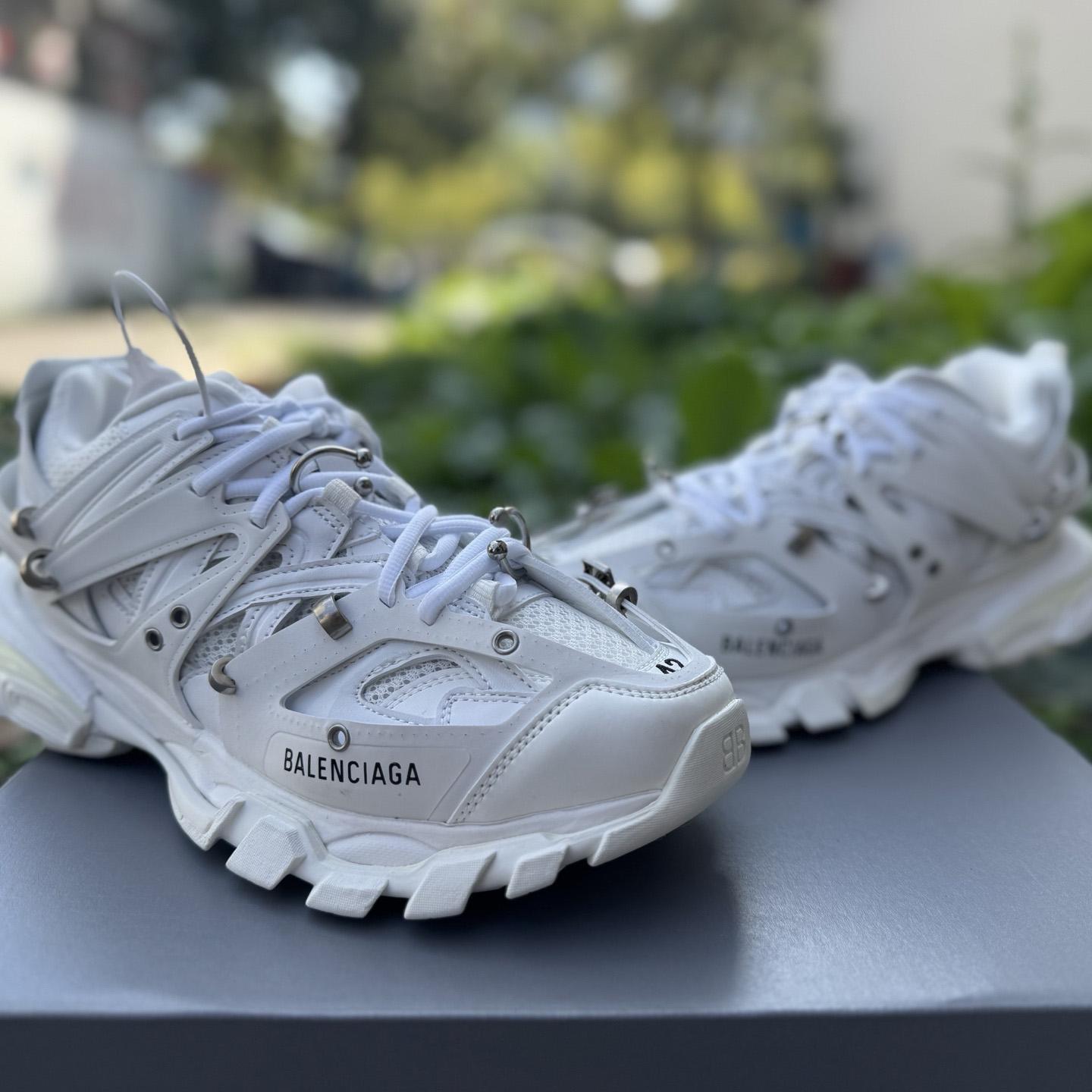 Balenciaga Track piercing Sneaker In White - DopestKickz
