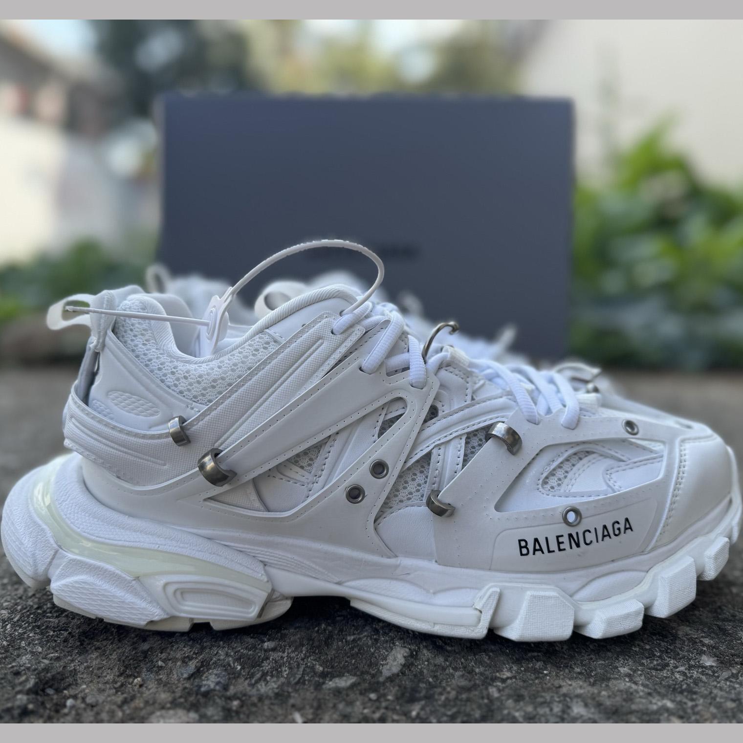 Balenciaga Track piercing Sneaker In White - DopestKickz