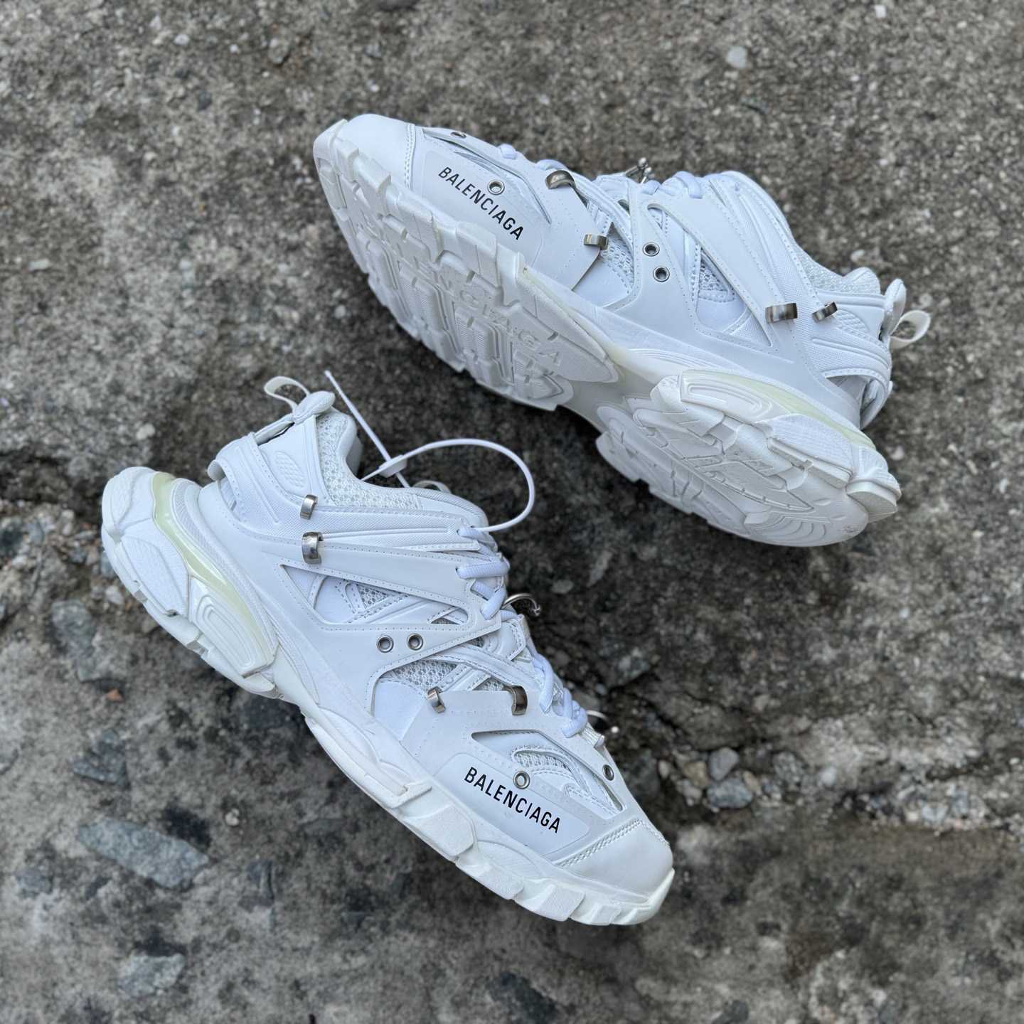 Balenciaga Track piercing Sneaker In White - DopestKickz