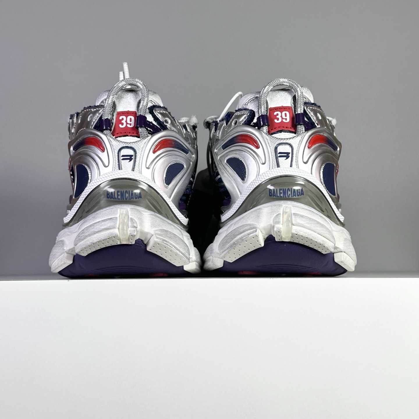 Balenciaga Runner Sneaker In Navy - DopestKickz
