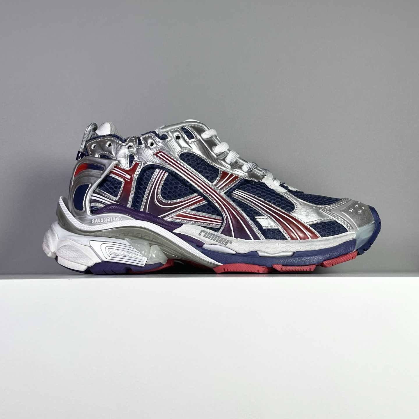 Balenciaga Runner Sneaker In Navy - DopestKickz