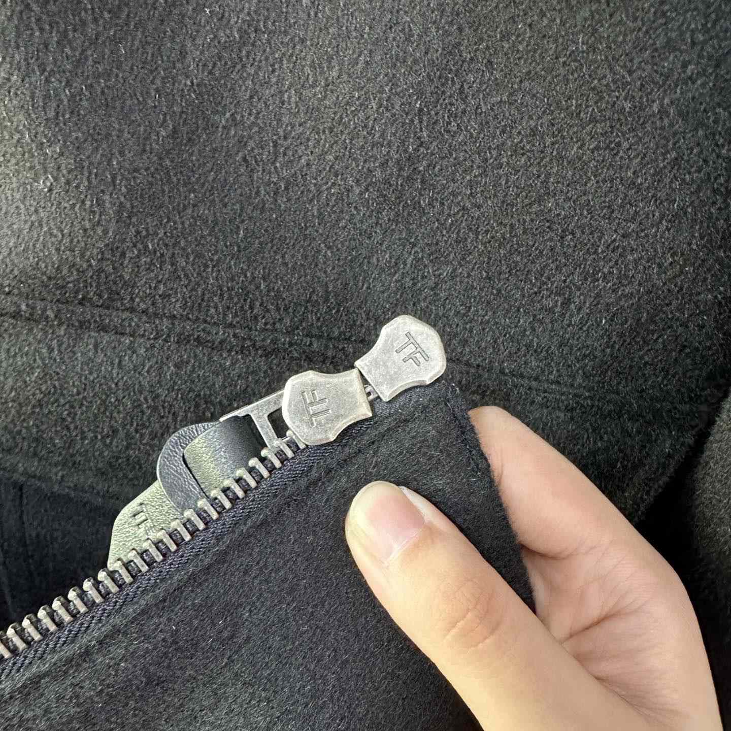 Tom Ford Black Shearling And Leather-trimmed Wool-blend Bomber Jacket - DopestKickz