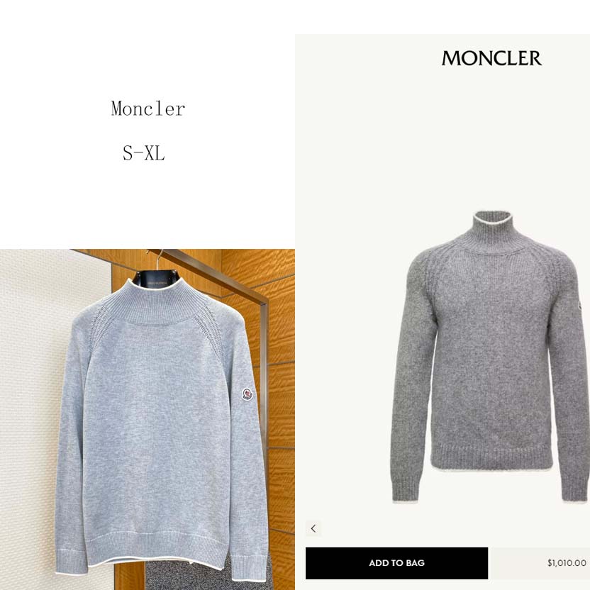 Moncler Alpaca & Wool Blend Turtleneck Sweater - DopestKickz