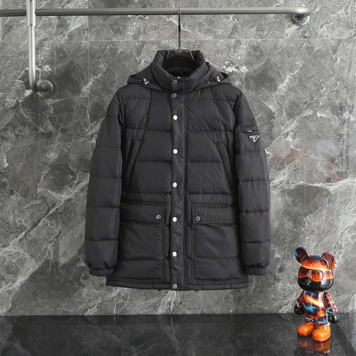 Prada Re-Nylon Hooded Down Jacket - DopestKickz