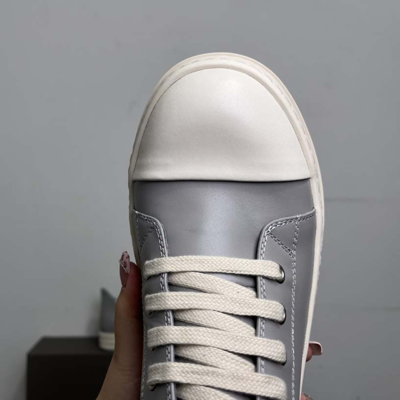 Rick Owens Lace-up Leather Sneakers  - DopestKickz
