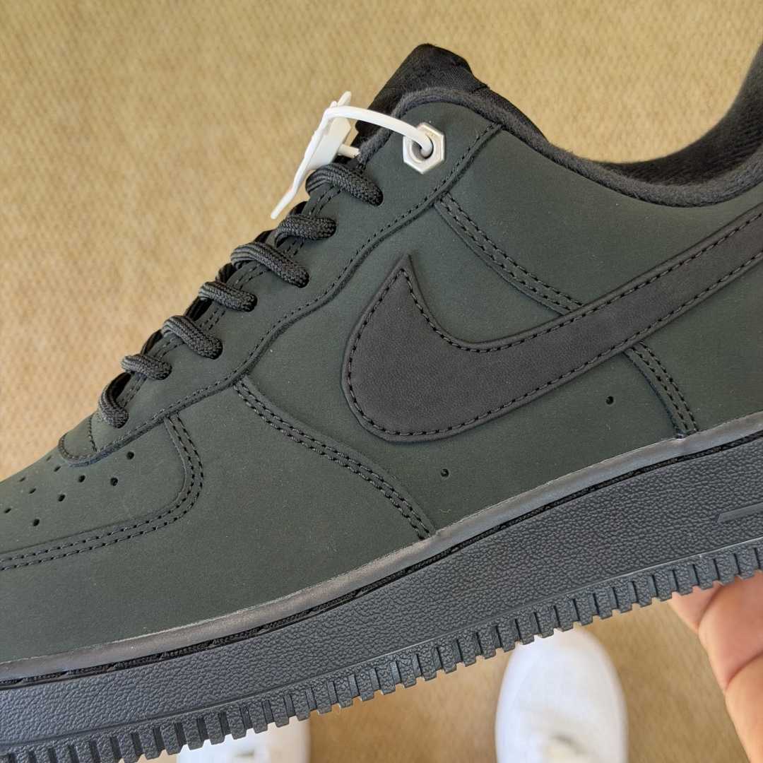 NIKE Air Force 1 Low Black/Dark Green CJ9179-001  - DopestKickz