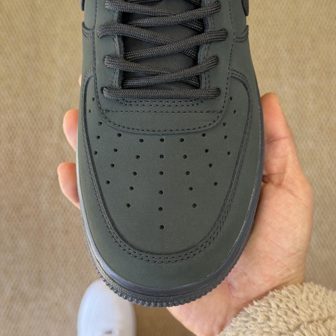 NIKE Air Force 1 Low Black/Dark Green CJ9179-001  - DopestKickz