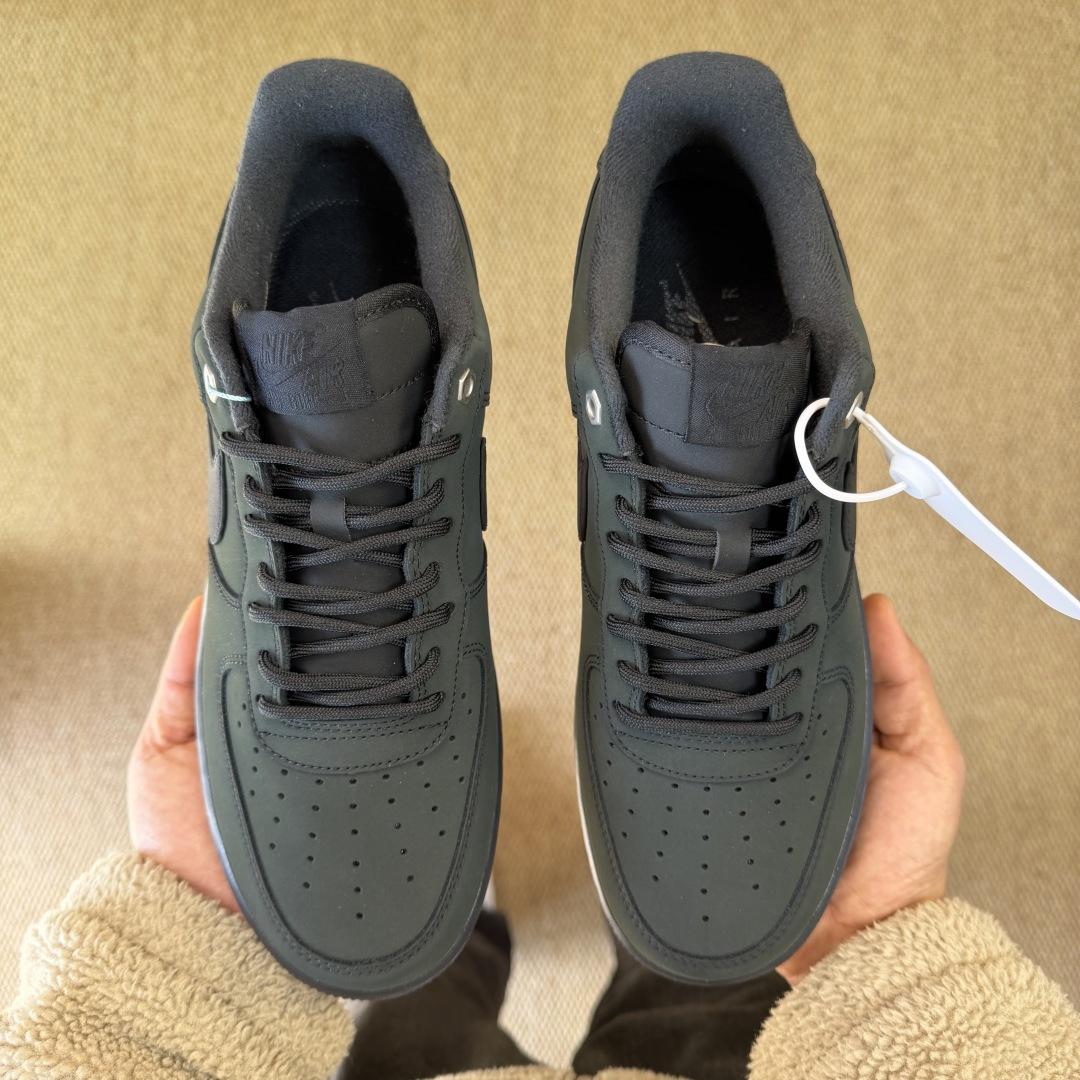 NIKE Air Force 1 Low Black/Dark Green CJ9179-001  - DopestKickz