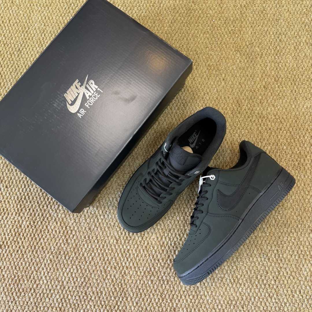 NIKE Air Force 1 Low Black/Dark Green CJ9179-001  - DopestKickz