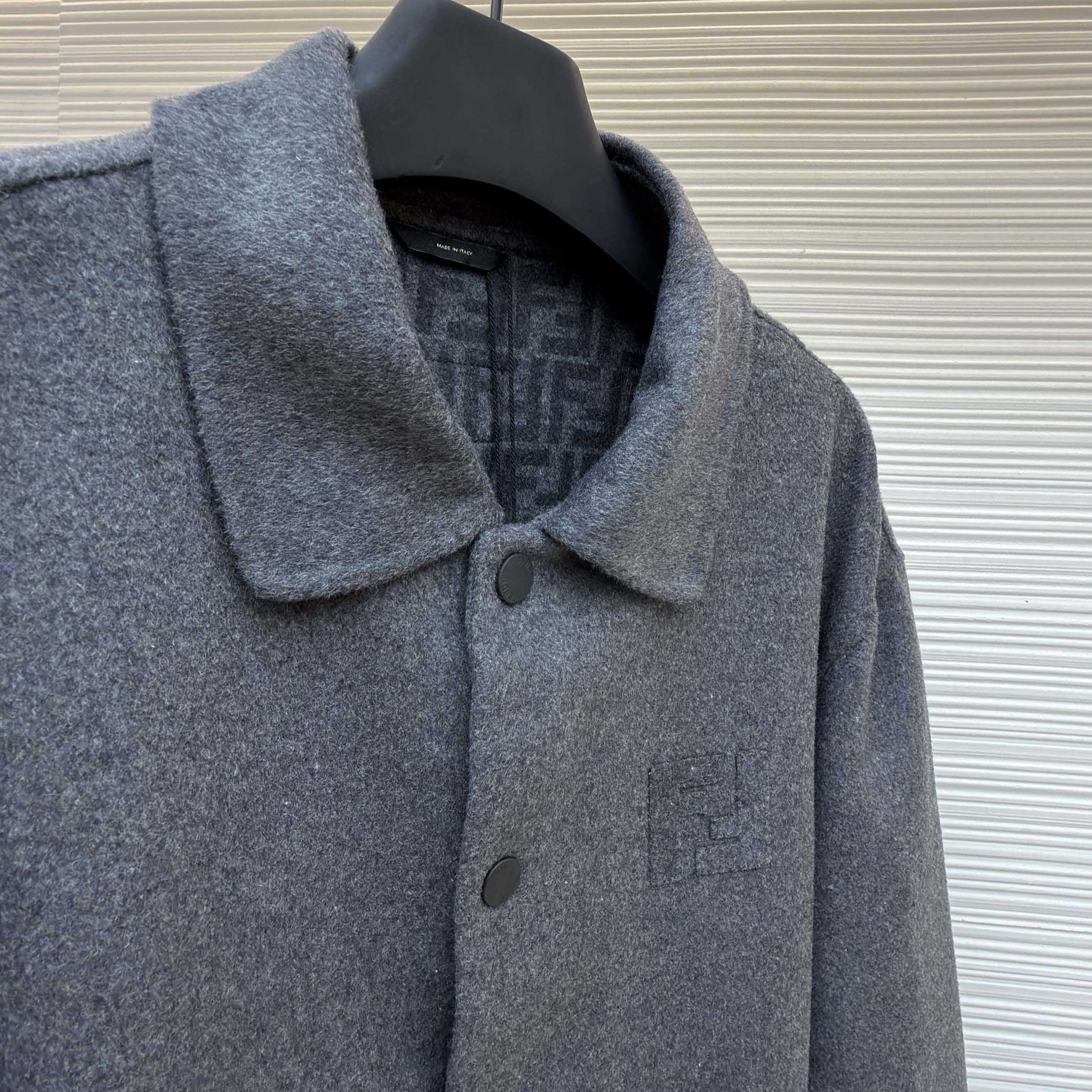 Fendi Gray Wool Blouson - DopestKickz