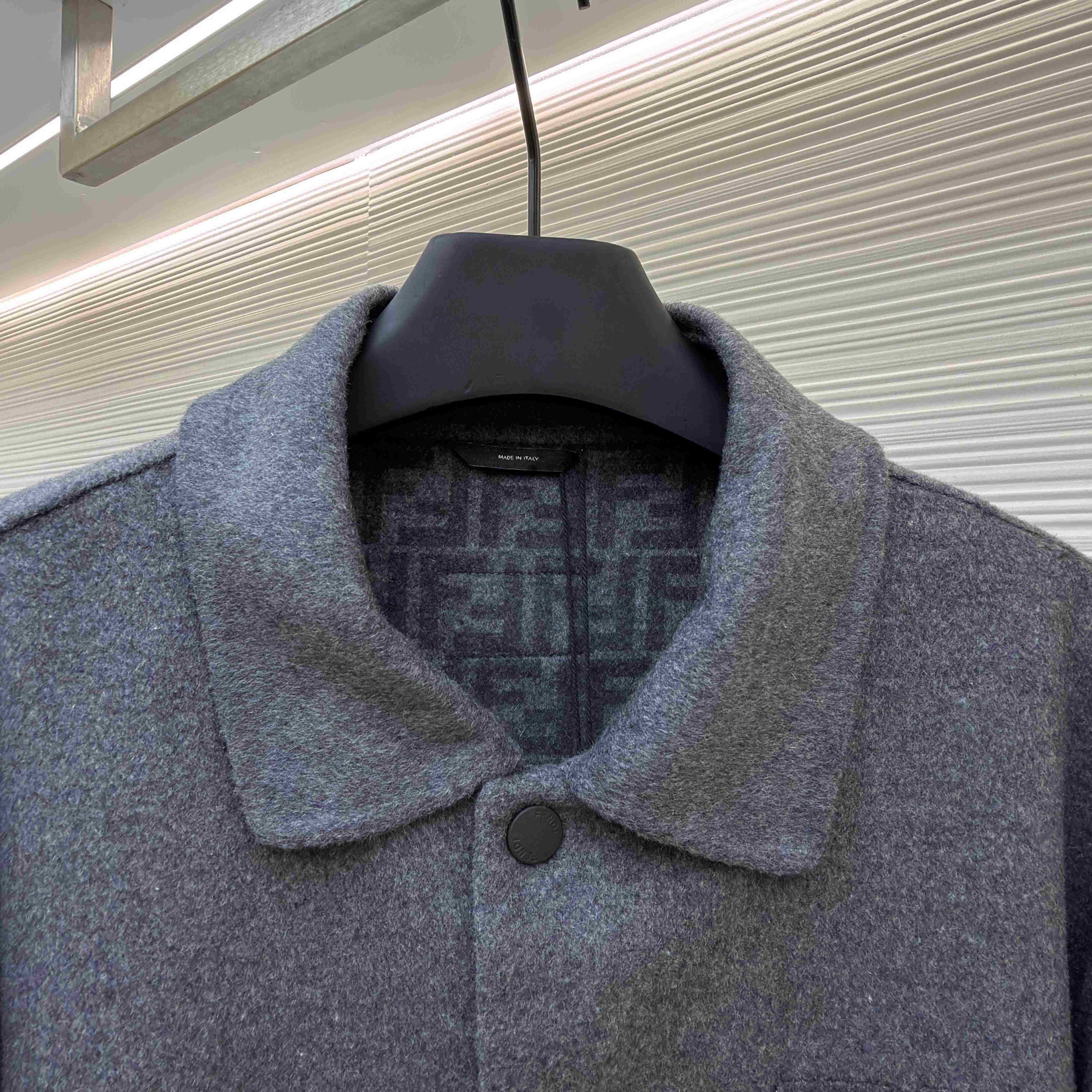 Fendi Gray Wool Blouson - DopestKickz