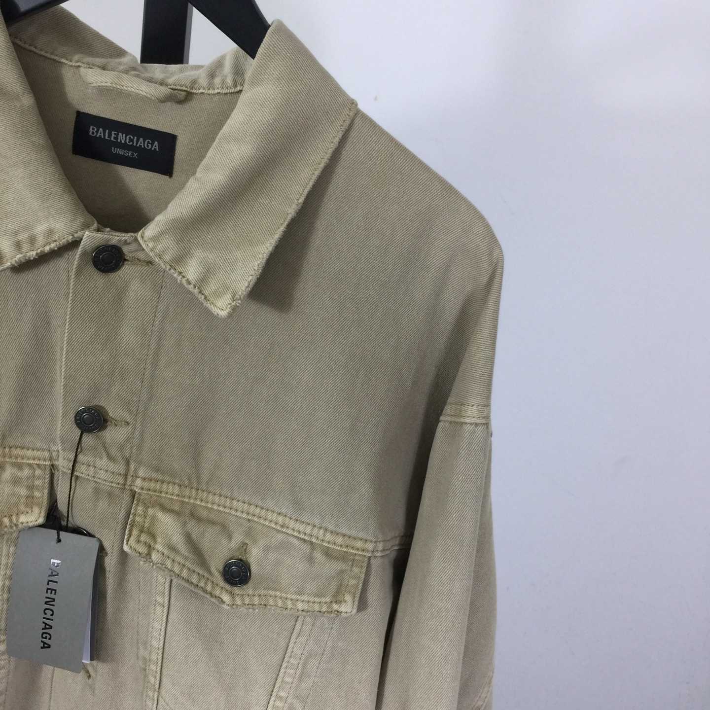 Balenciaga Logo-print Denim Jacket - DopestKickz