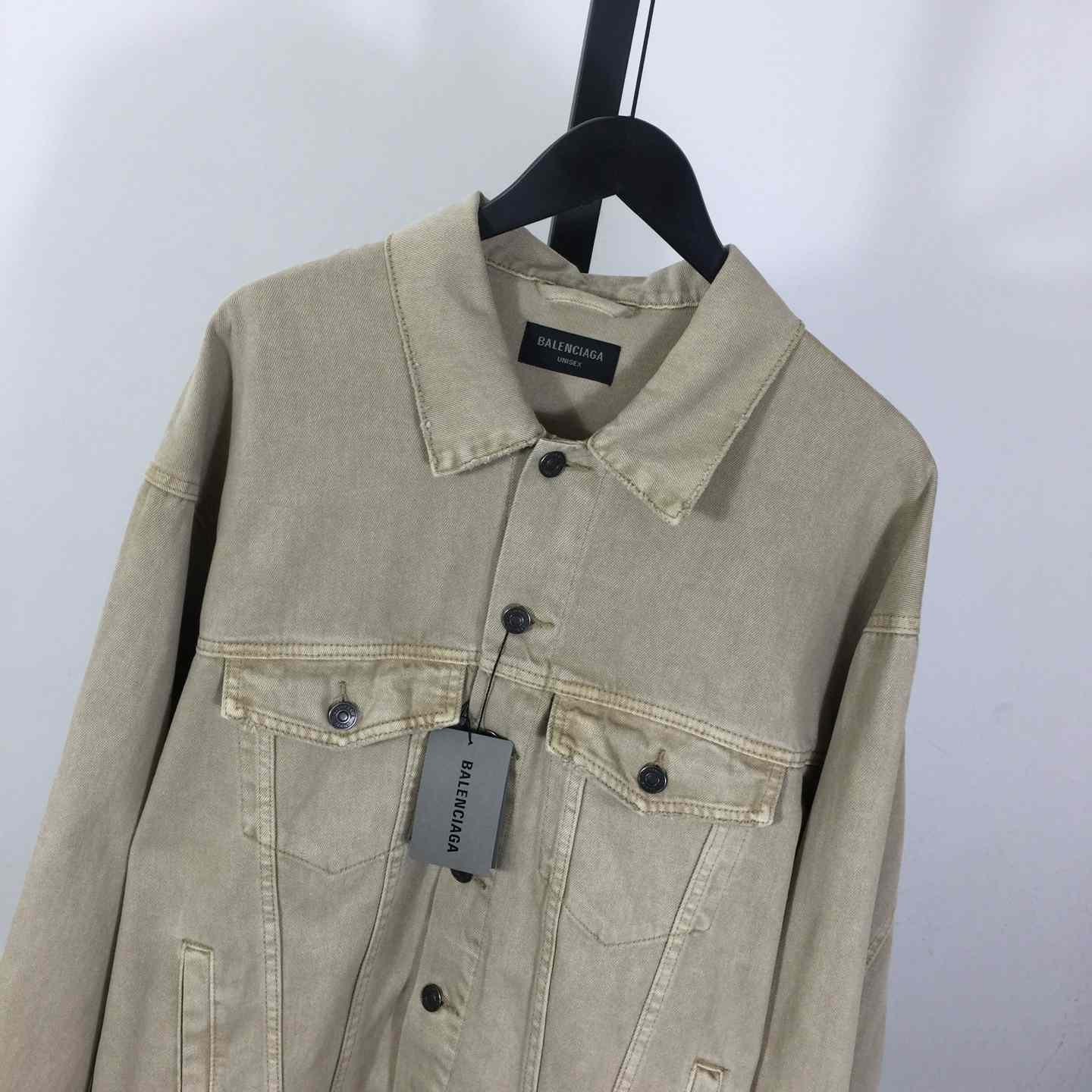 Balenciaga Logo-print Denim Jacket - DopestKickz