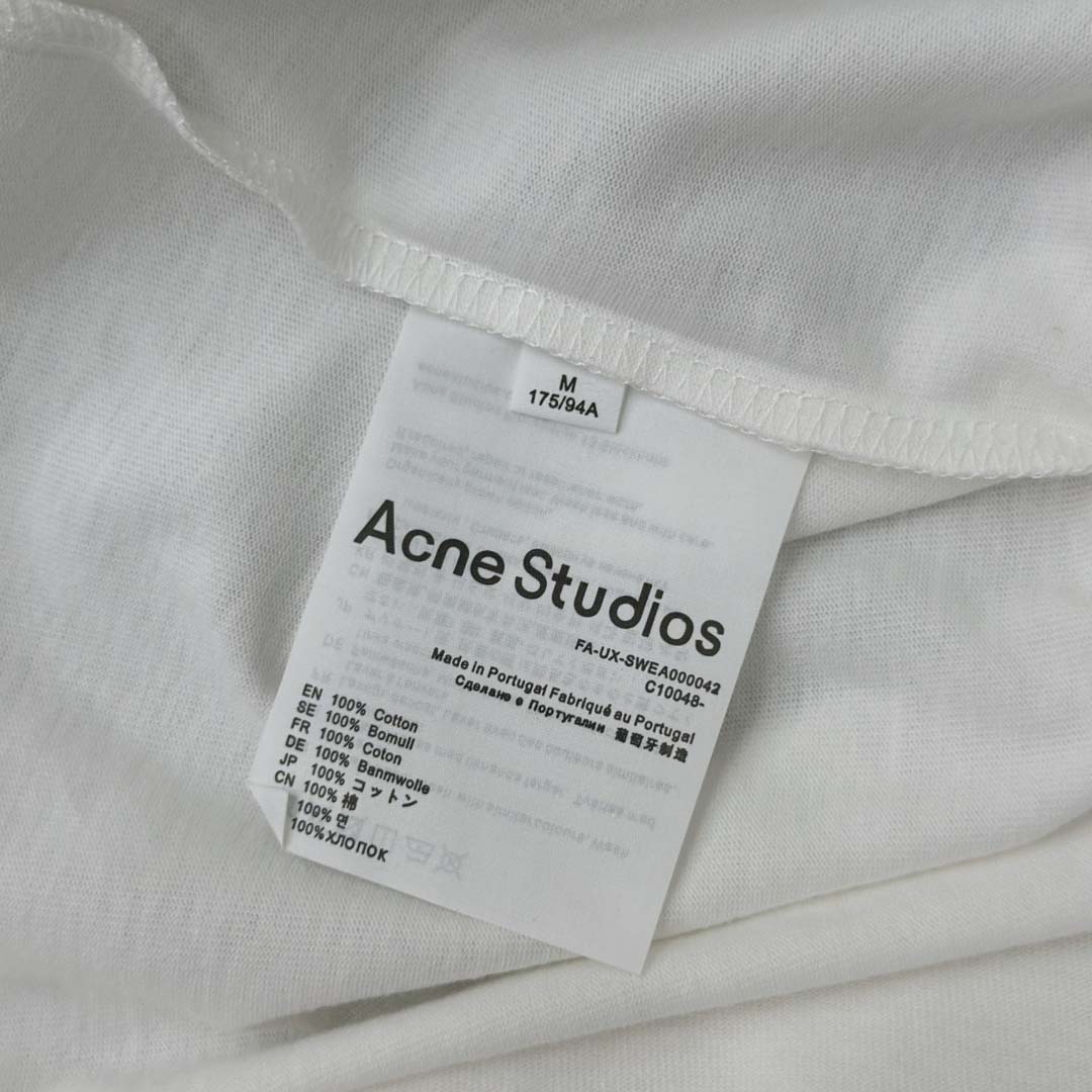 Acne Studios Logo T-shirt - Off white - DopestKickz