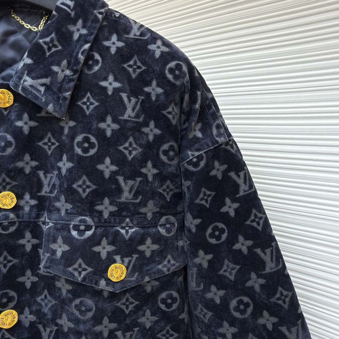Louis Vuitton Monogram Bleached Denim Jacket - DopestKickz