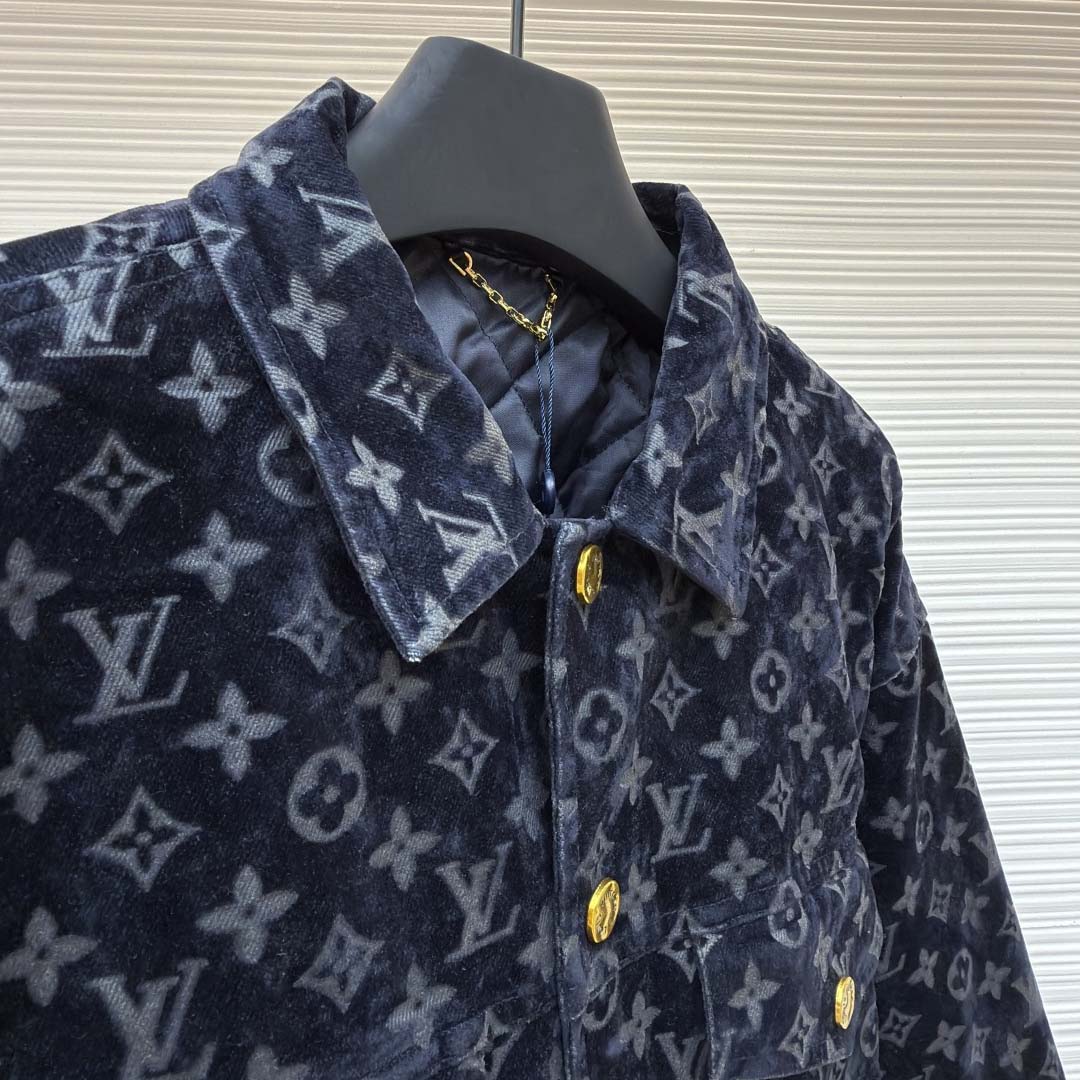 Louis Vuitton Monogram Bleached Denim Jacket - DopestKickz