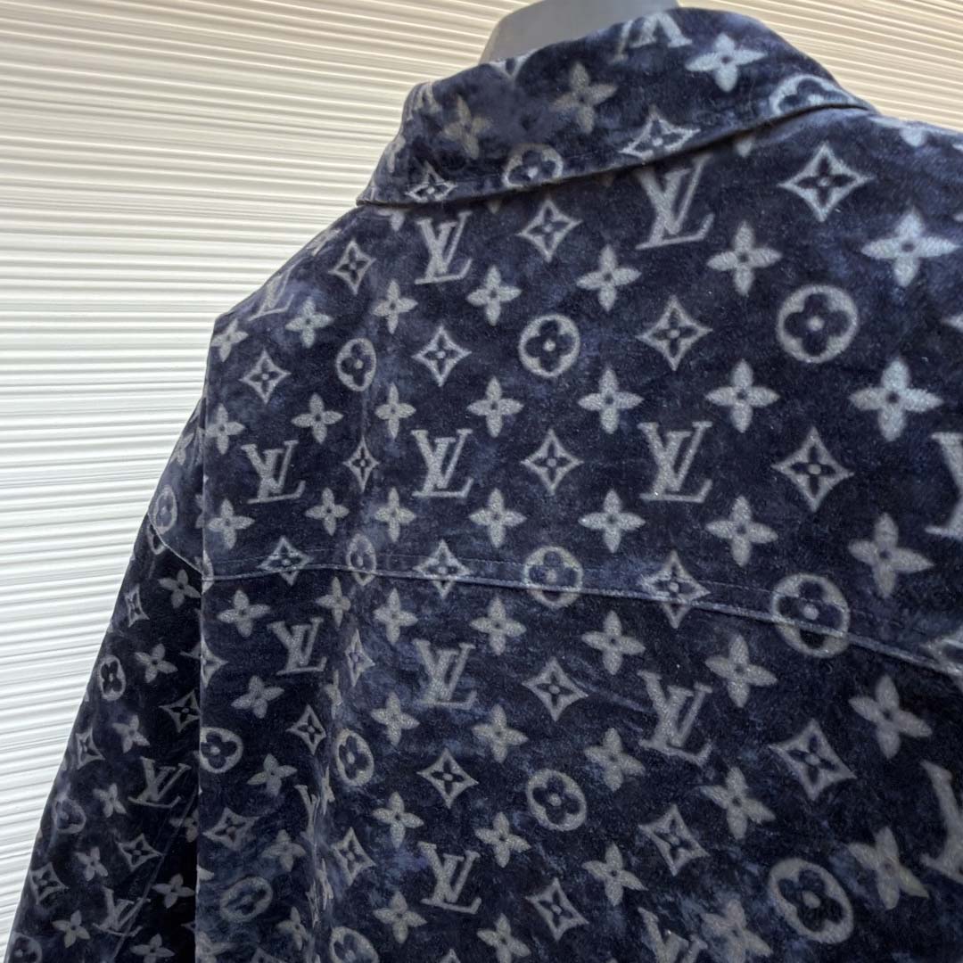 Louis Vuitton Monogram Bleached Denim Jacket - DopestKickz