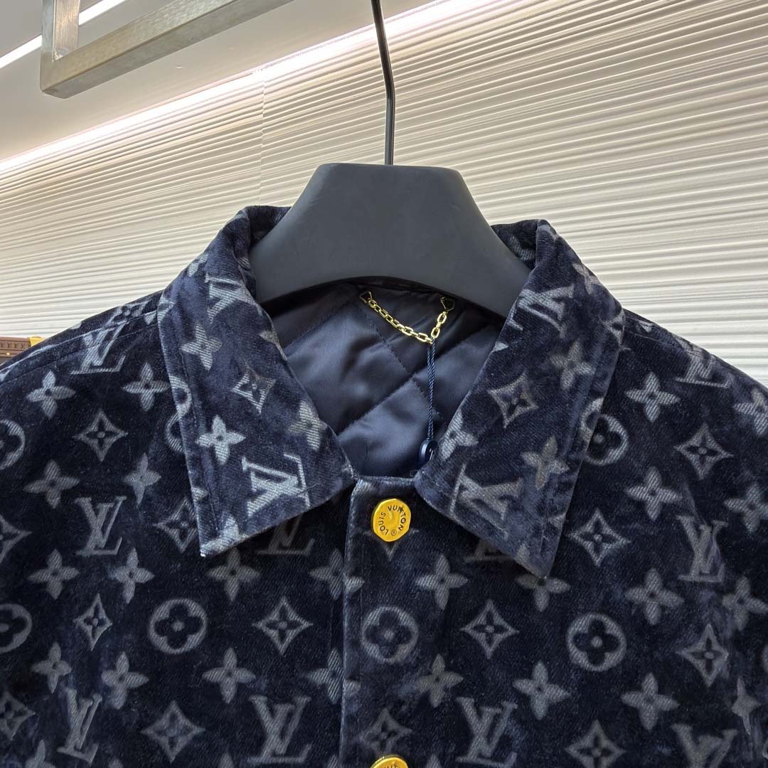 Louis Vuitton Monogram Bleached Denim Jacket - DopestKickz