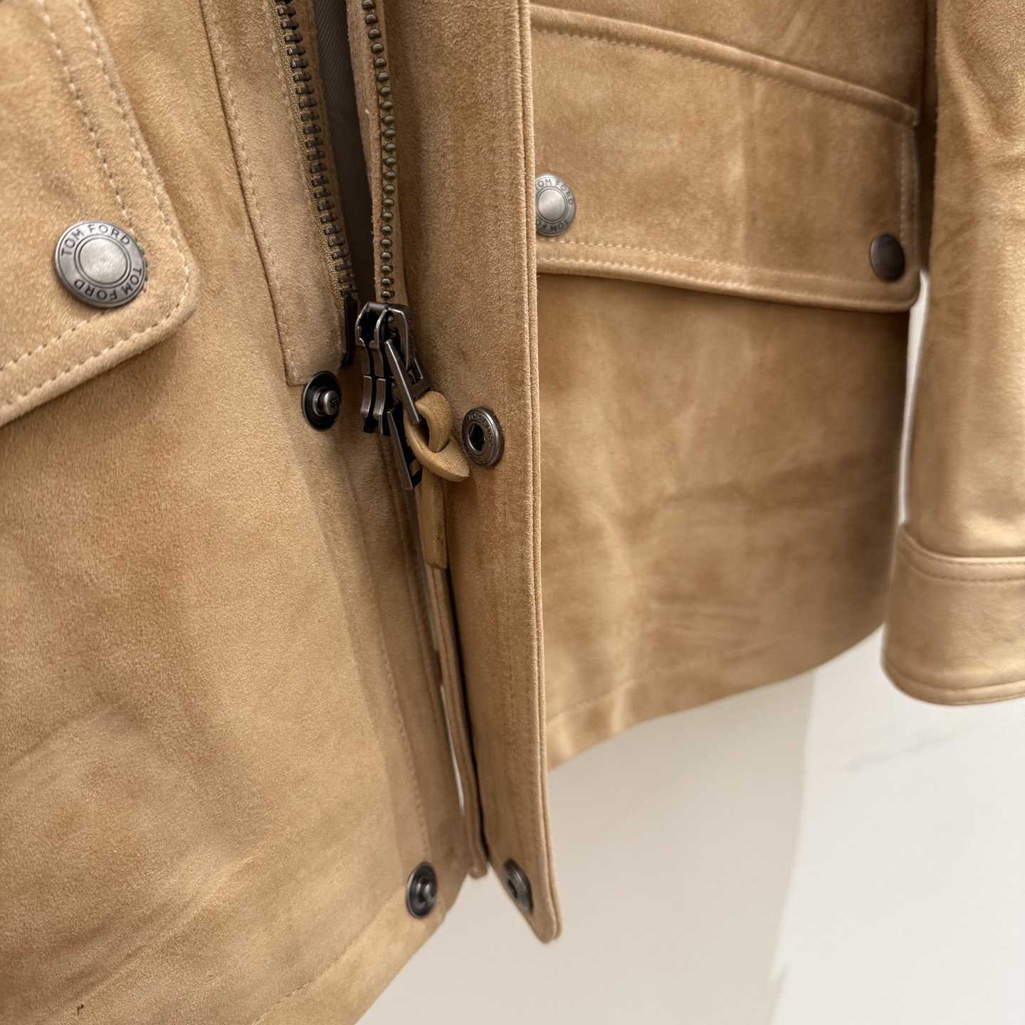 Tom Ford Men's Suede Motor Jacket - DopestKickz