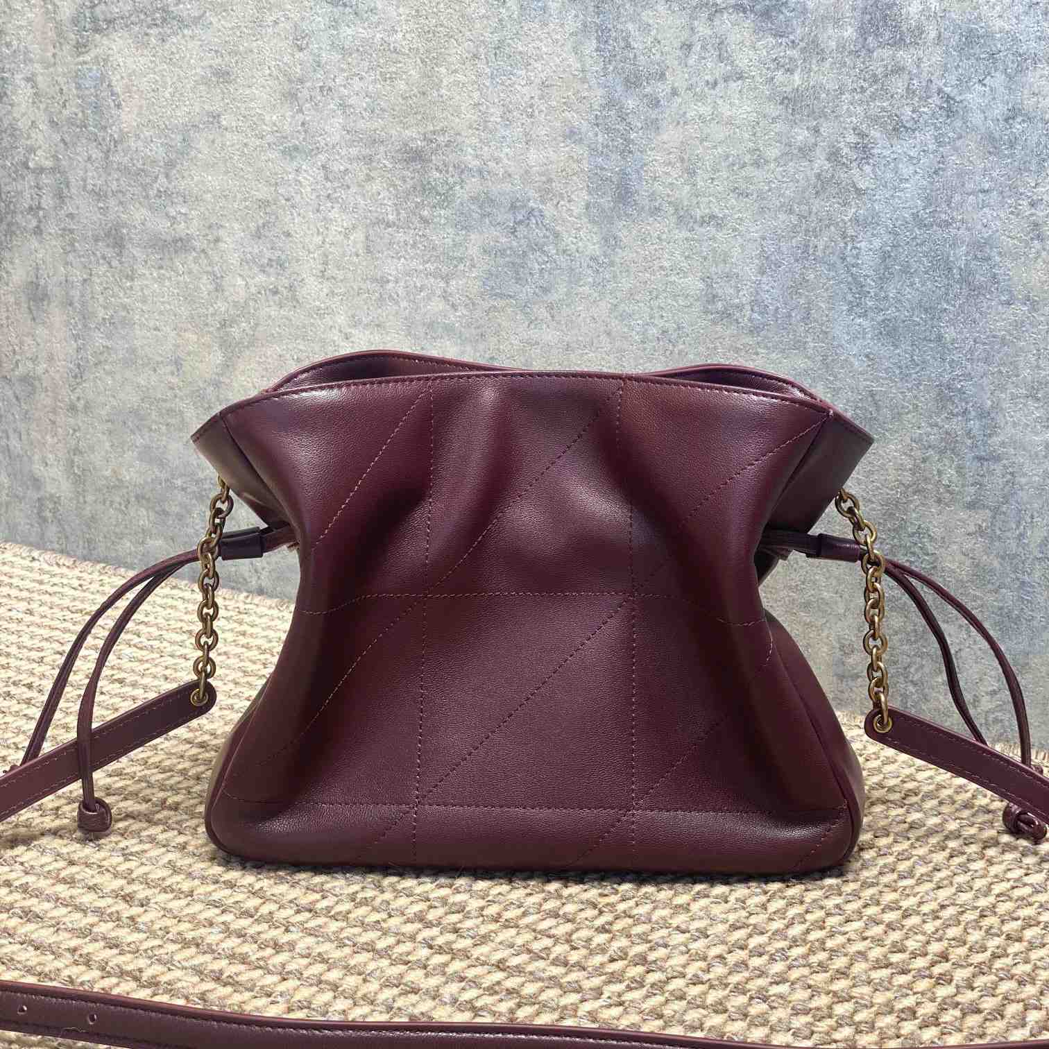 Saint Laurent Jamie Shoulder Pouch In Lambskin - DopestKickz