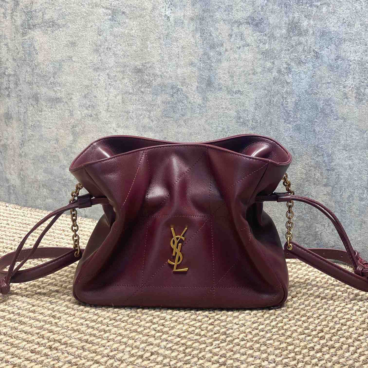 Saint Laurent Jamie Shoulder Pouch In Lambskin - DopestKickz