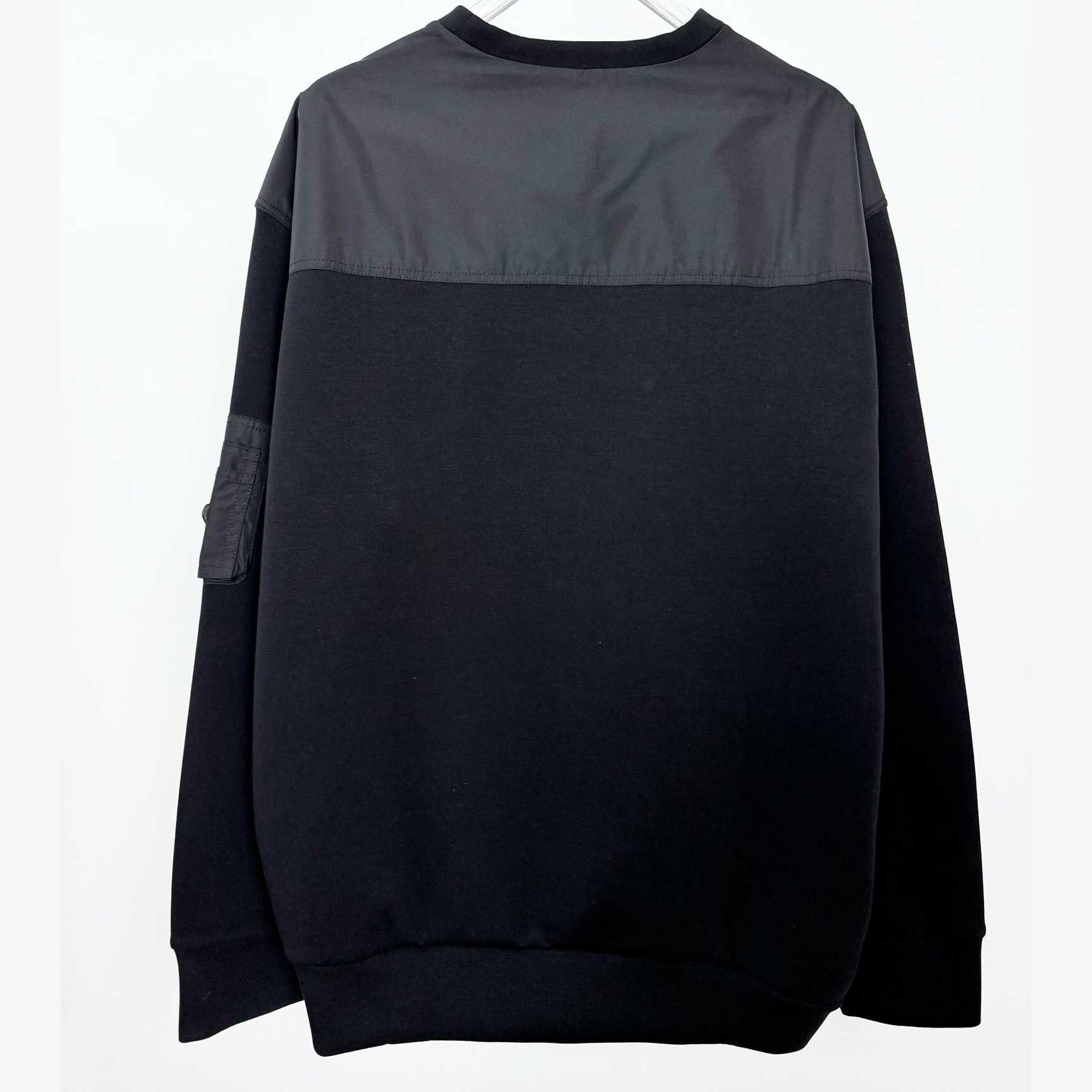 Prada Cotton Fleece And Re-Nylon Sweatshirt - DopestKickz
