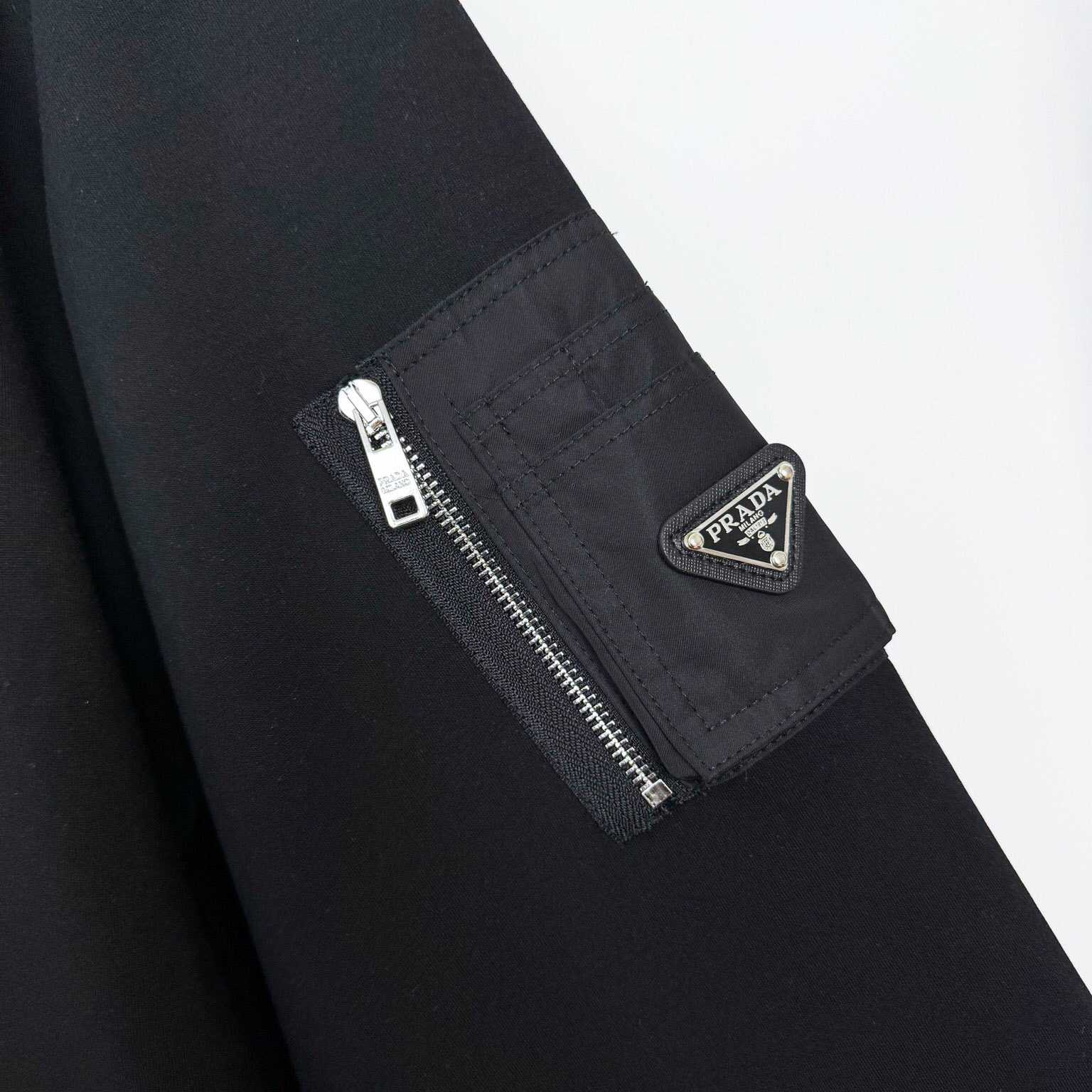 Prada Cotton Fleece And Re-Nylon Sweatshirt - DopestKickz