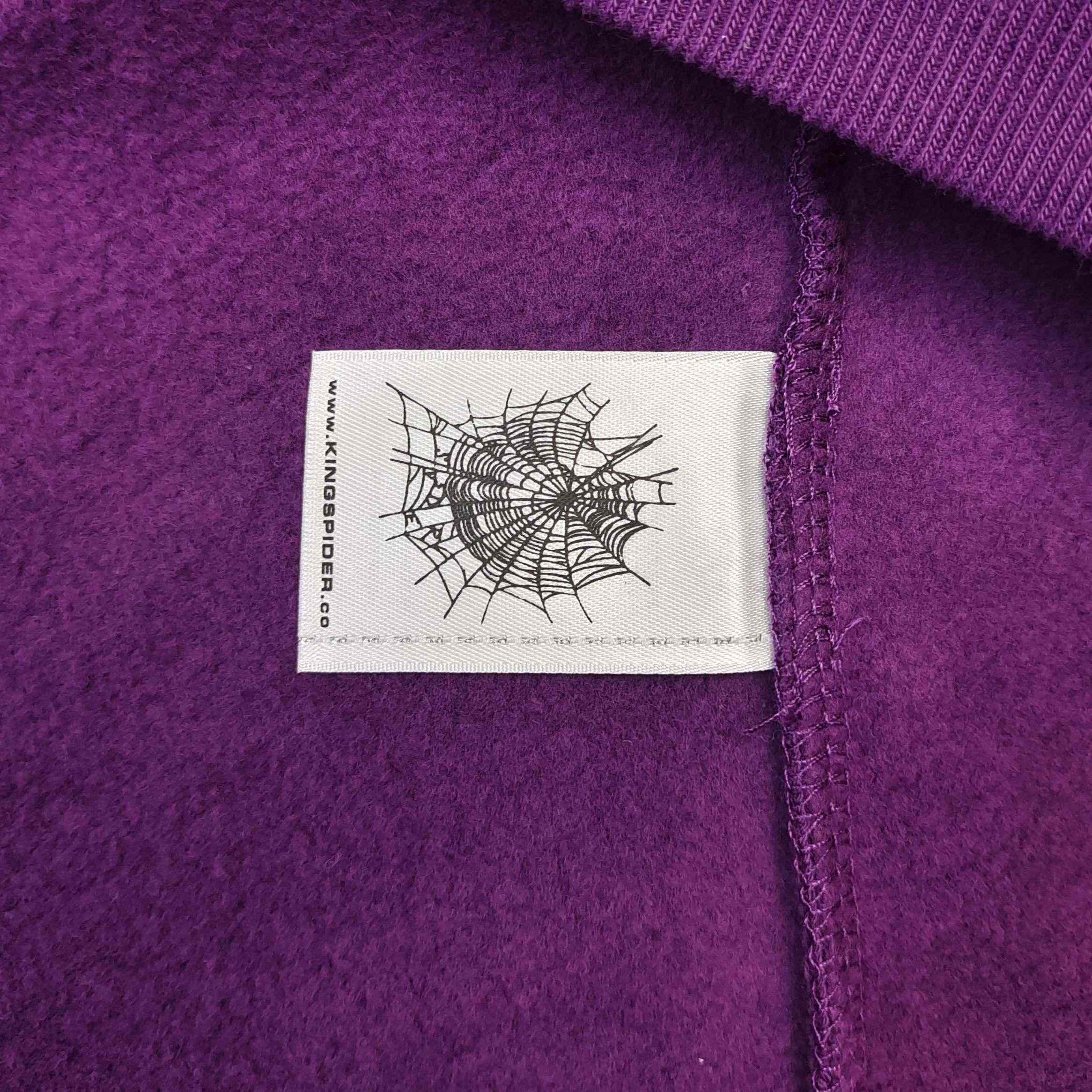 Sp5der OG Web V2 Hoodie 'Purple' - DopestKickz