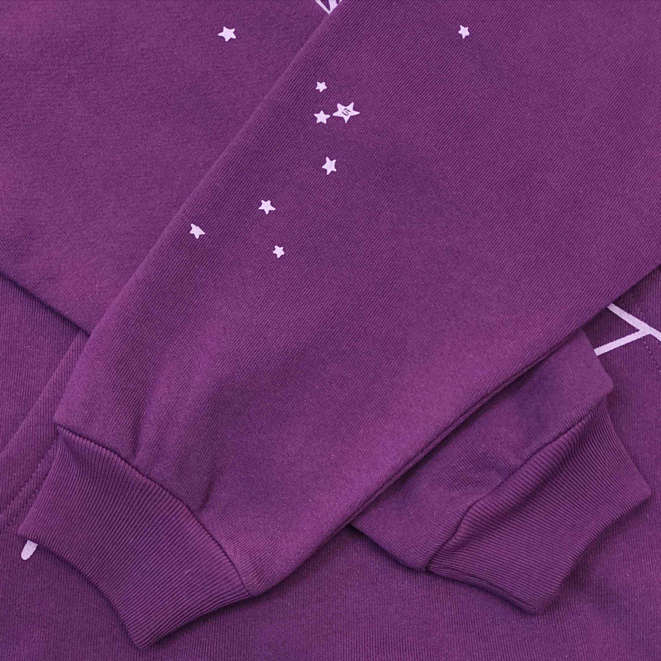 Sp5der OG Web V2 Hoodie 'Purple' - DopestKickz