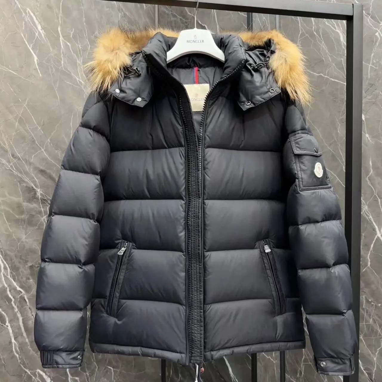 Moncler Maya Short Down Jacket - DopestKickz
