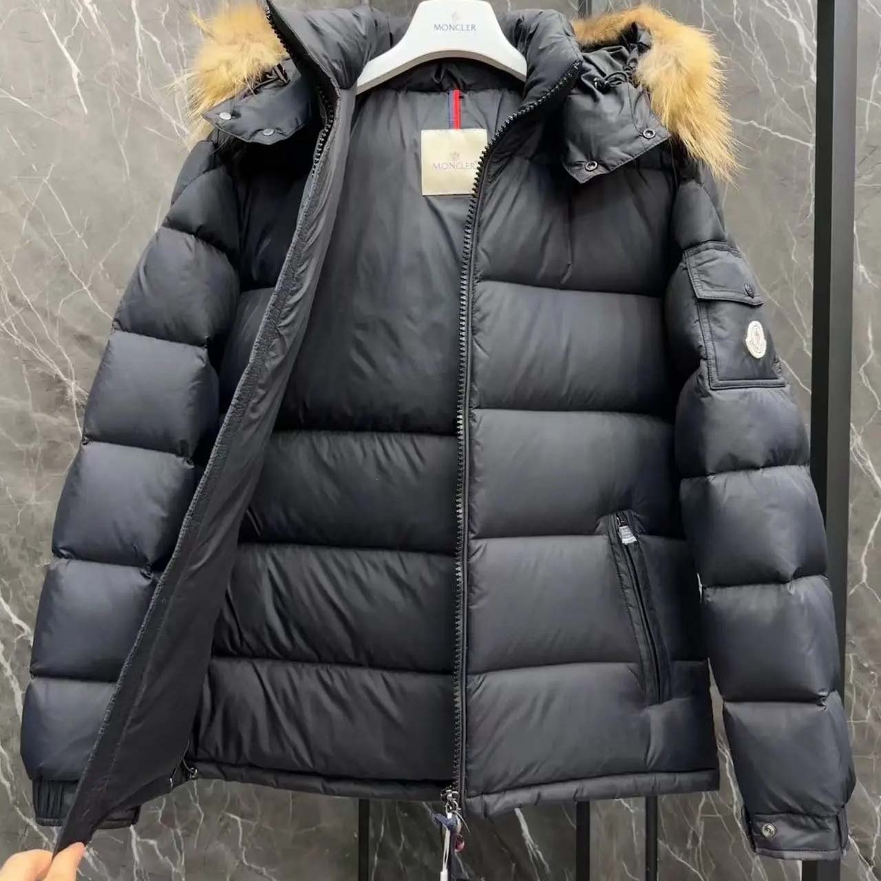 Moncler Maya Short Down Jacket - DopestKickz