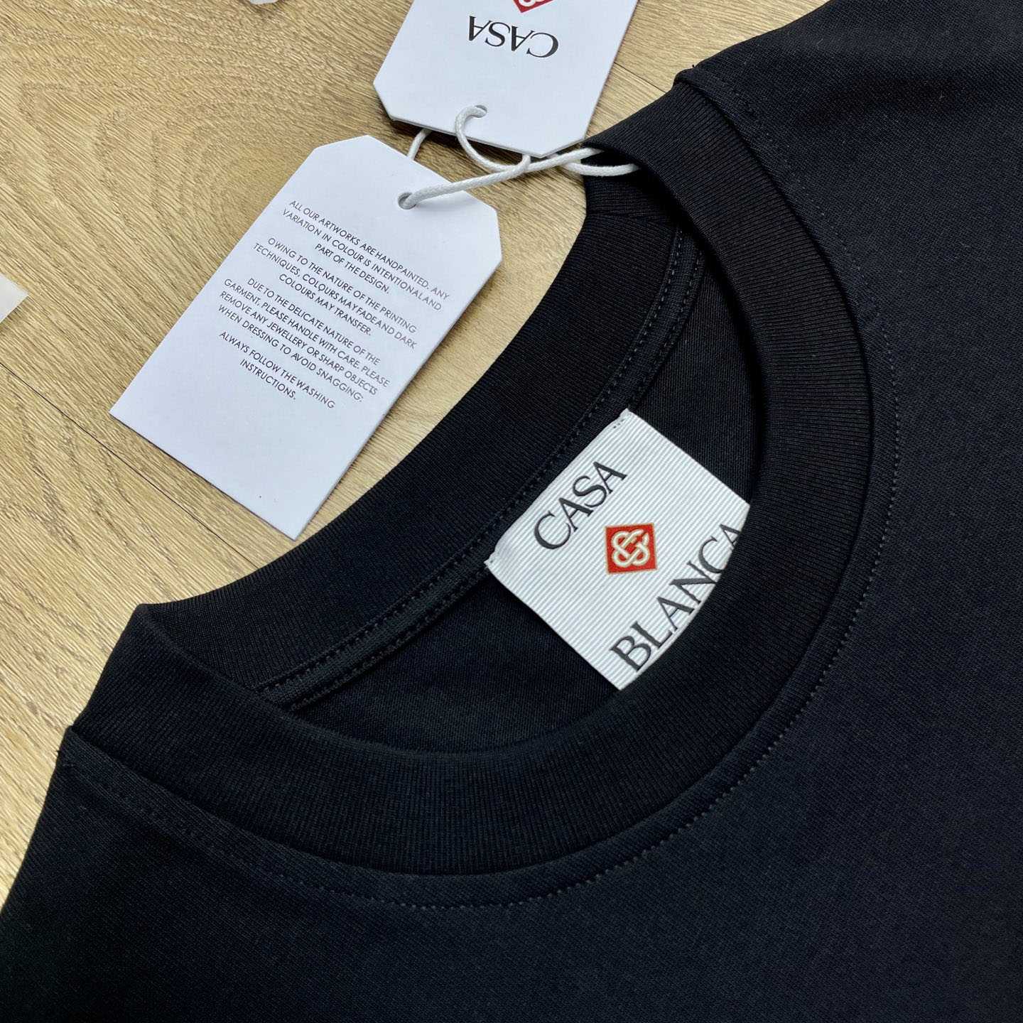 Casablanca Orchid Logo Short Sleeve T‑Shirt C1135 - DopestKickz