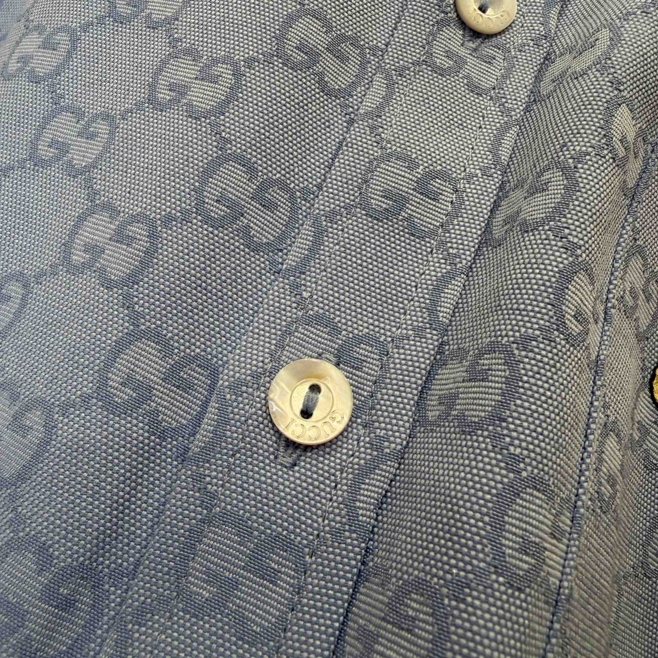 Gucci GG Oxford Cotton Shirt With Embroidery - DopestKickz