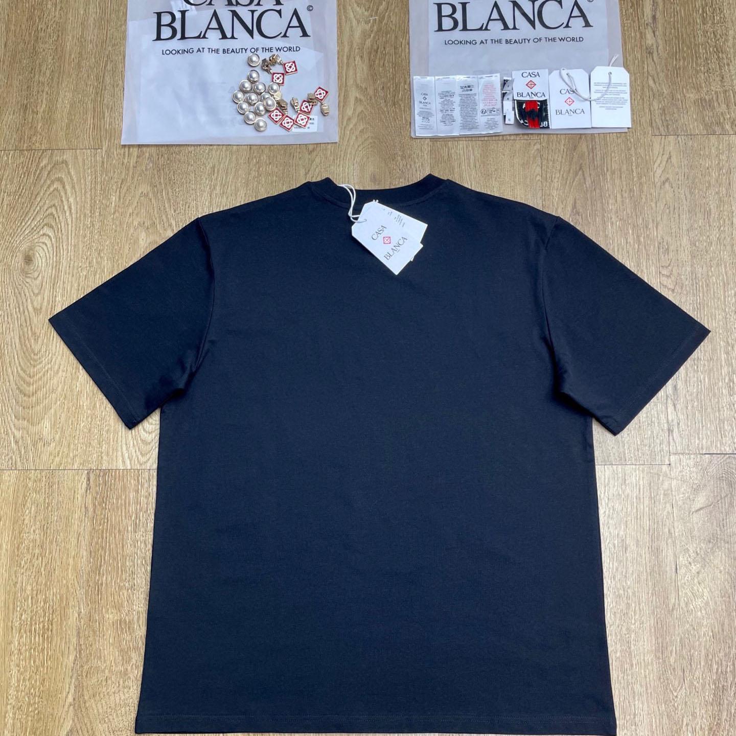 Casablanca Black Innocence Triangle T-shirt C1121 - DopestKickz