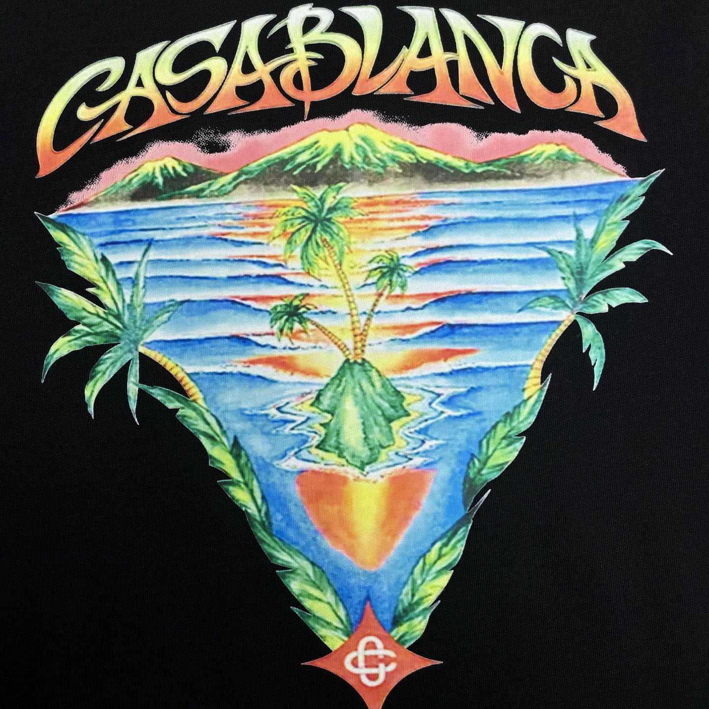 Casablanca Black Innocence Triangle T-shirt C1121 - DopestKickz